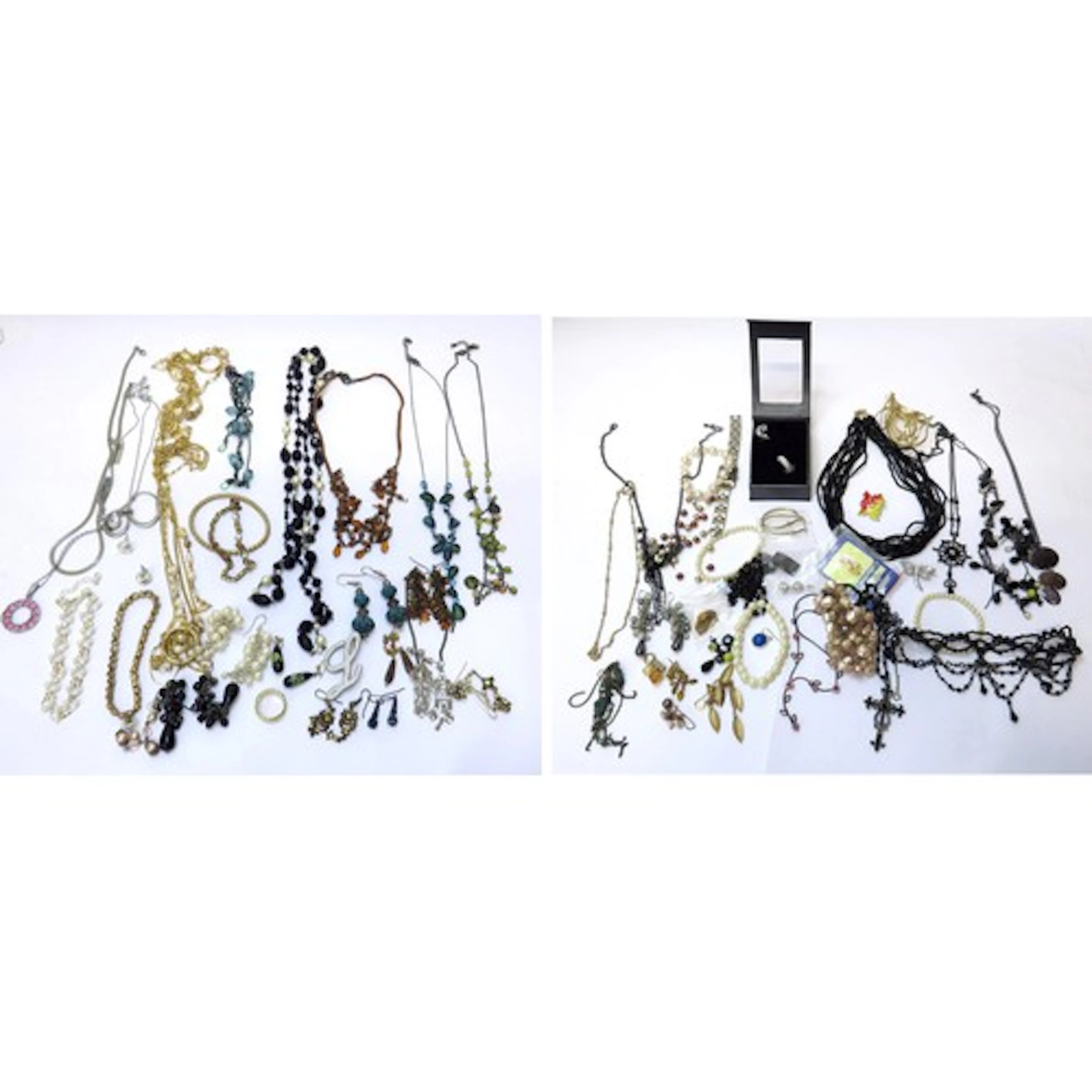 Costume Jewellery incl. bracelets, necklaces, earrings, ring...