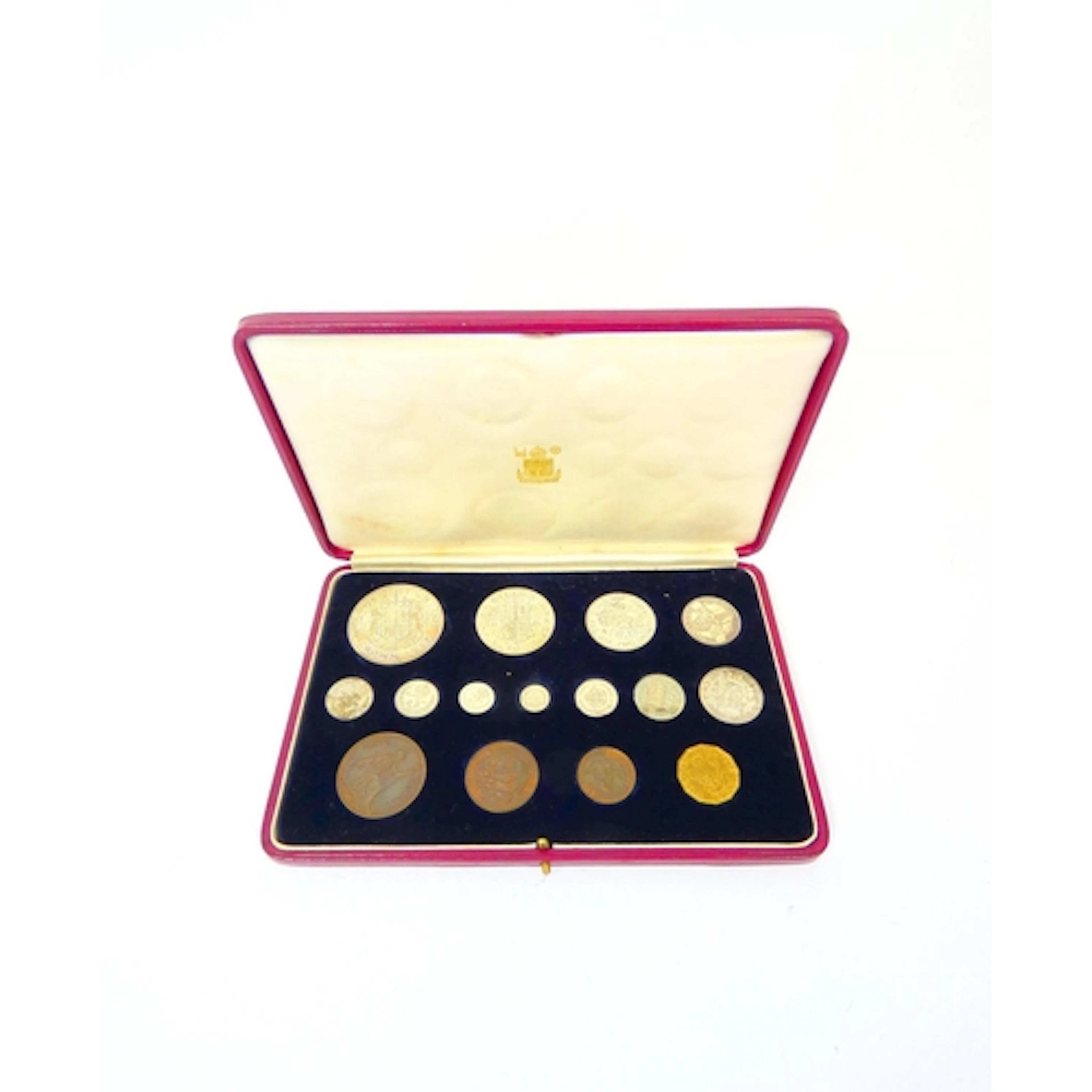 United Kingdom. King George VI 1937 Specimen coin set in or...