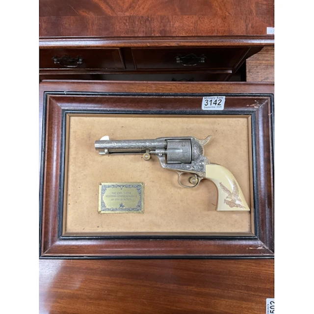 The John Wayne 45 Colt wall hanging
