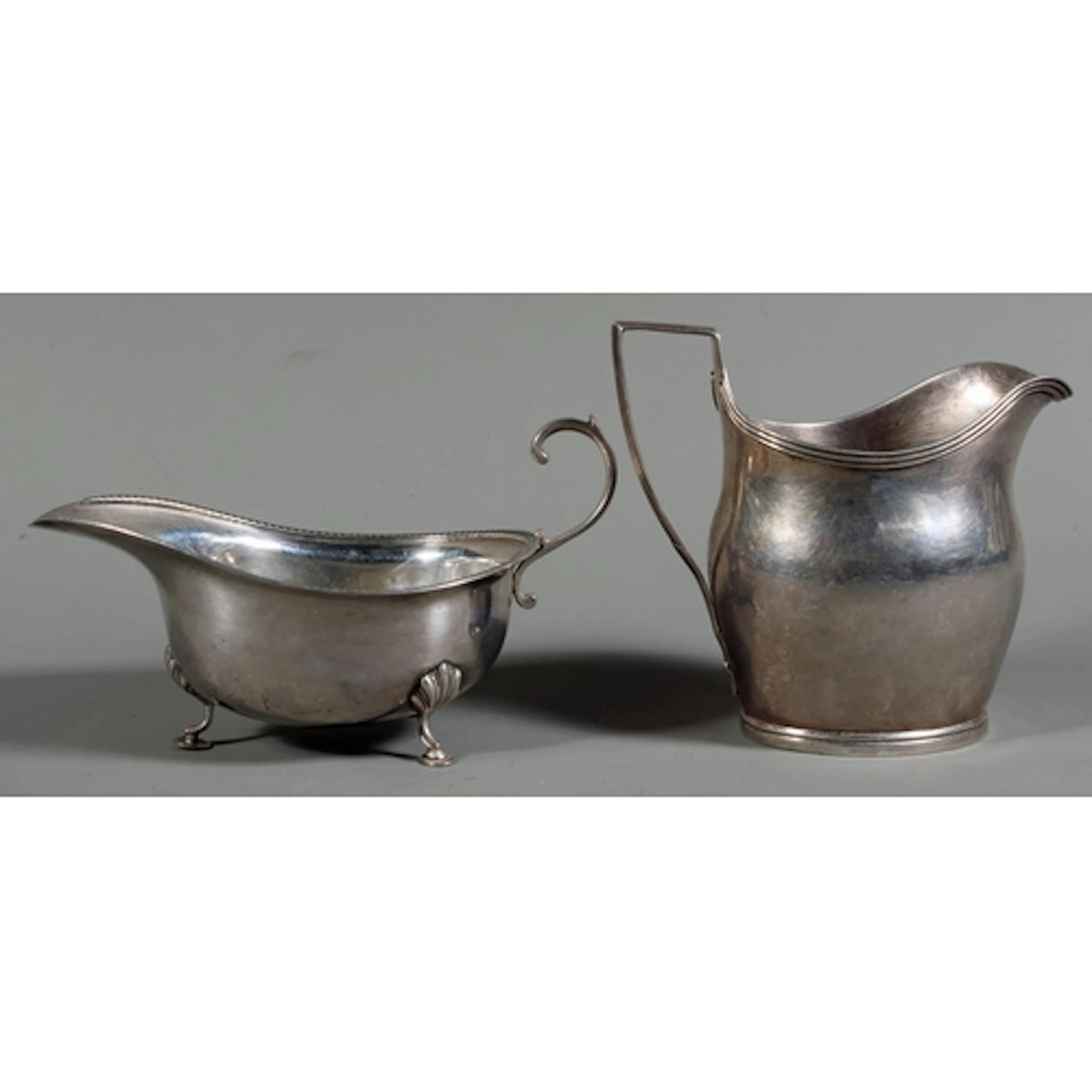 Georgian silver cream jug by Stephen Adams II, London 1801, ...