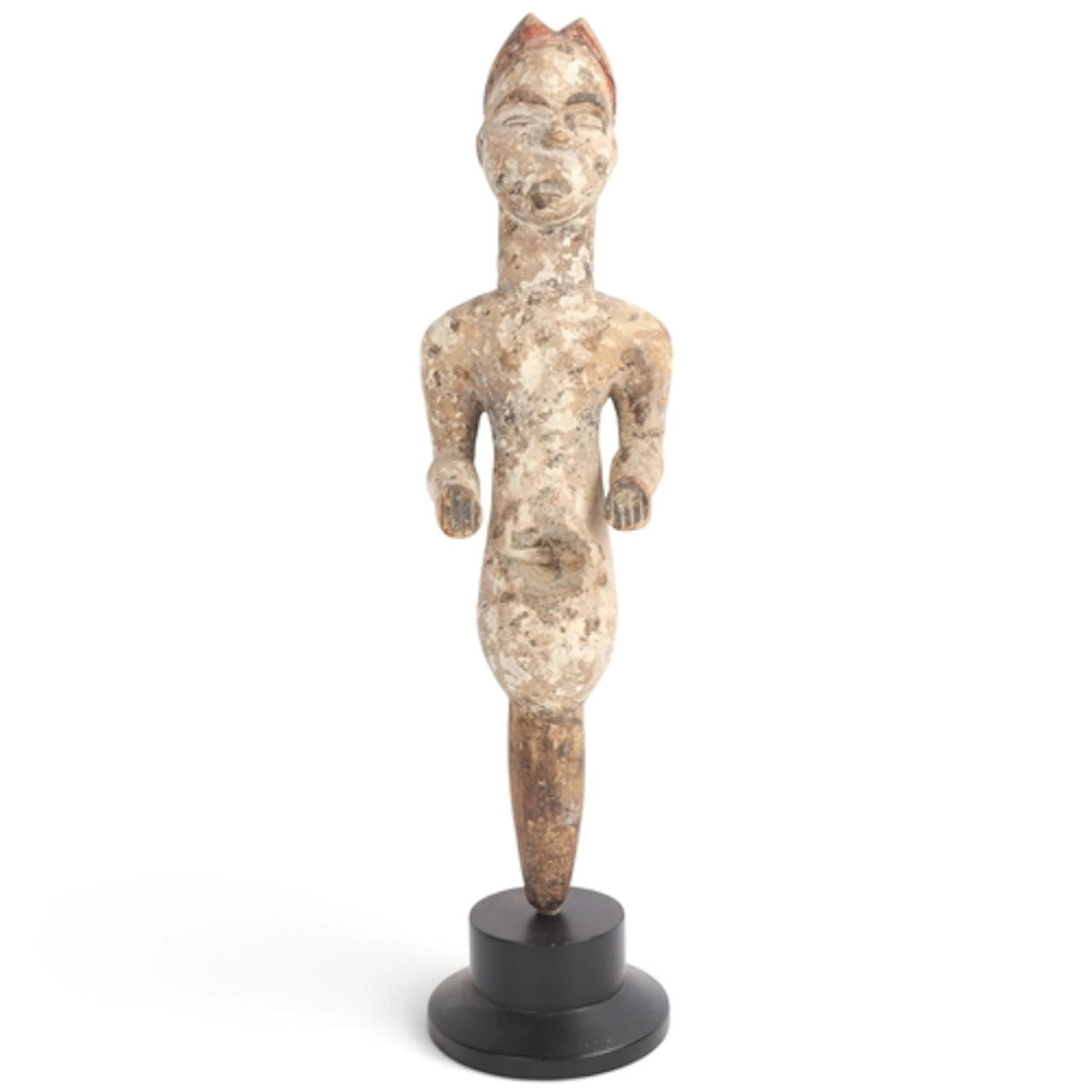 An Igbo ancestral Tribal figure, Nigeria, carved and painted...