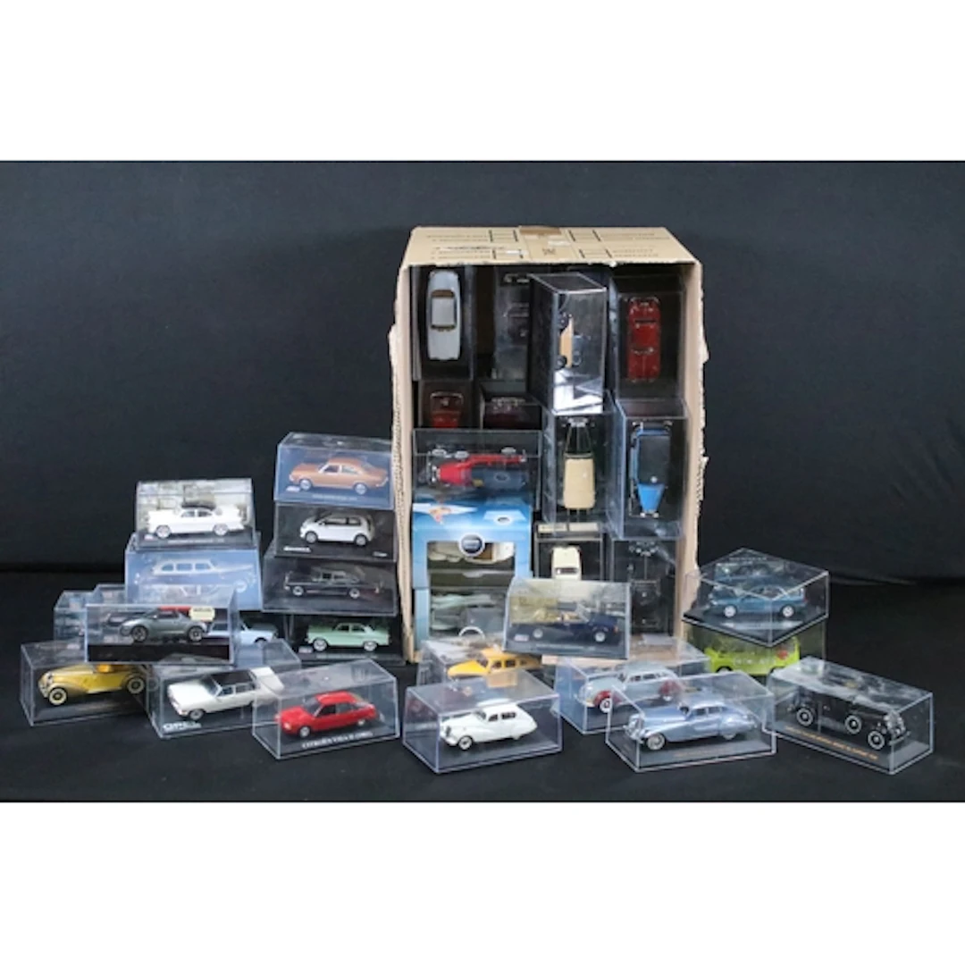 56 Cased diecast models to include Oxford Diecast, Ixo Model...
