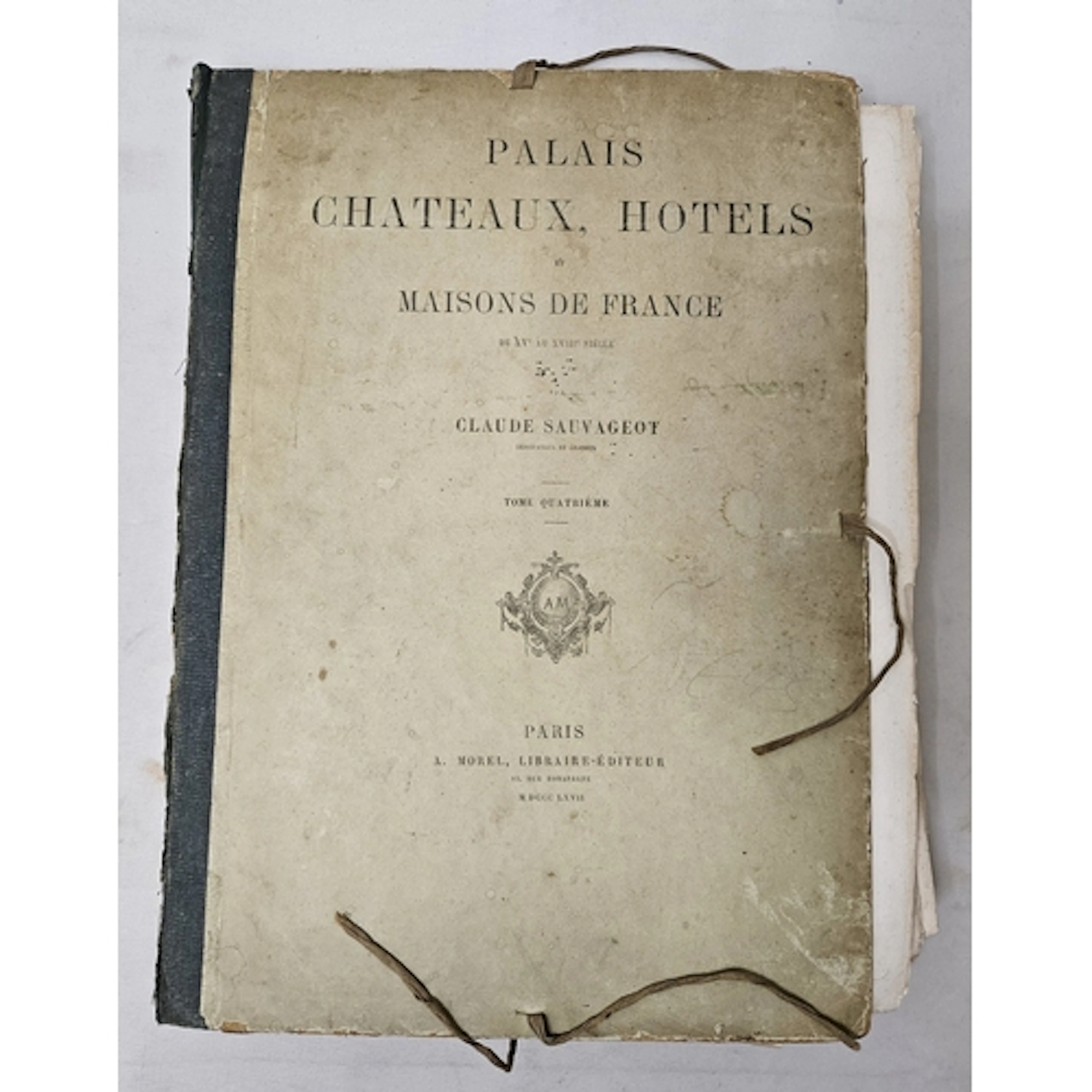 Folder entitled 'Palais Chateau De France' by Claude Sauvage...