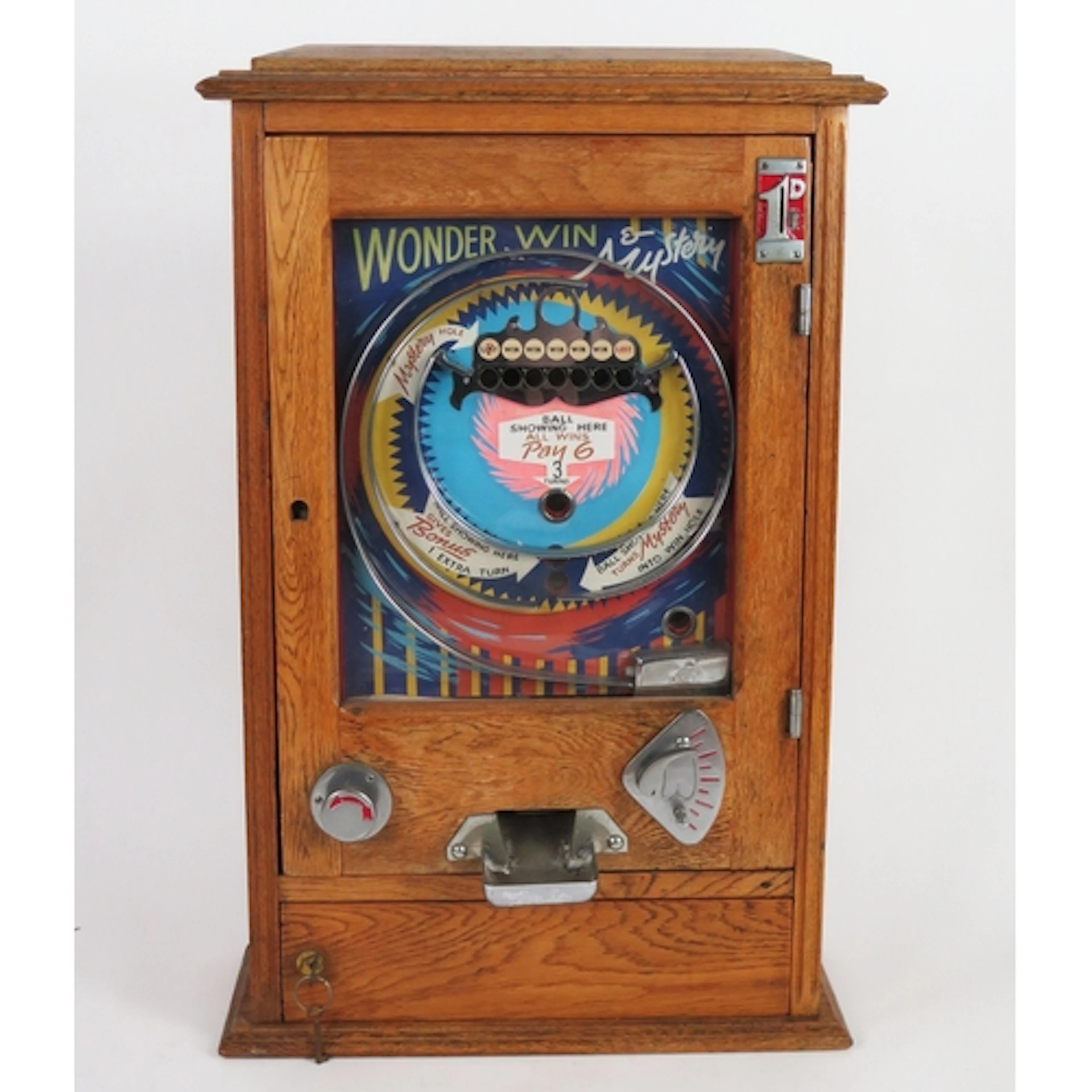 All Win Penny mechanical arcade skill game featuring "Wonder...