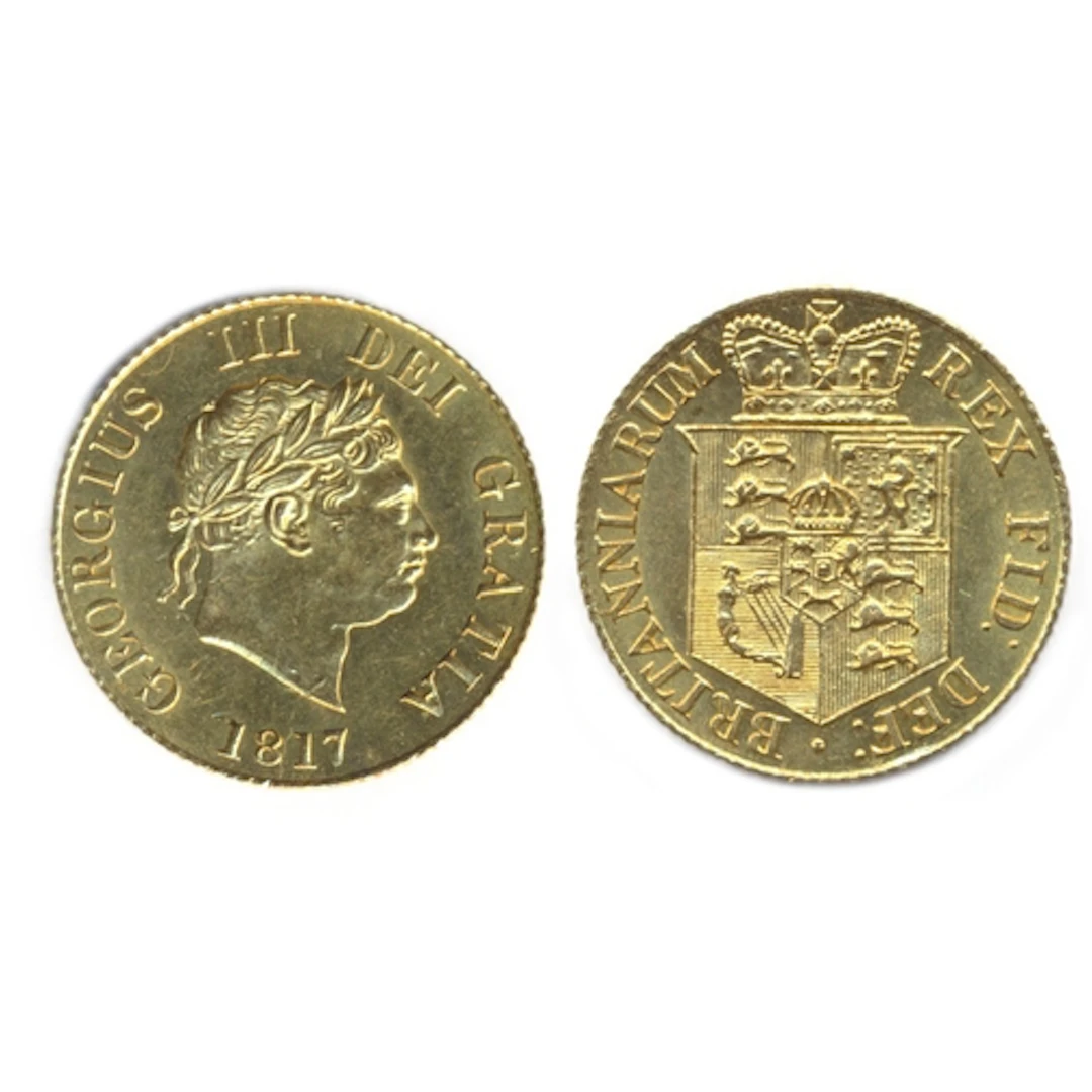 Investment Gold Lot - Documents Required. 1817 half sovereig...