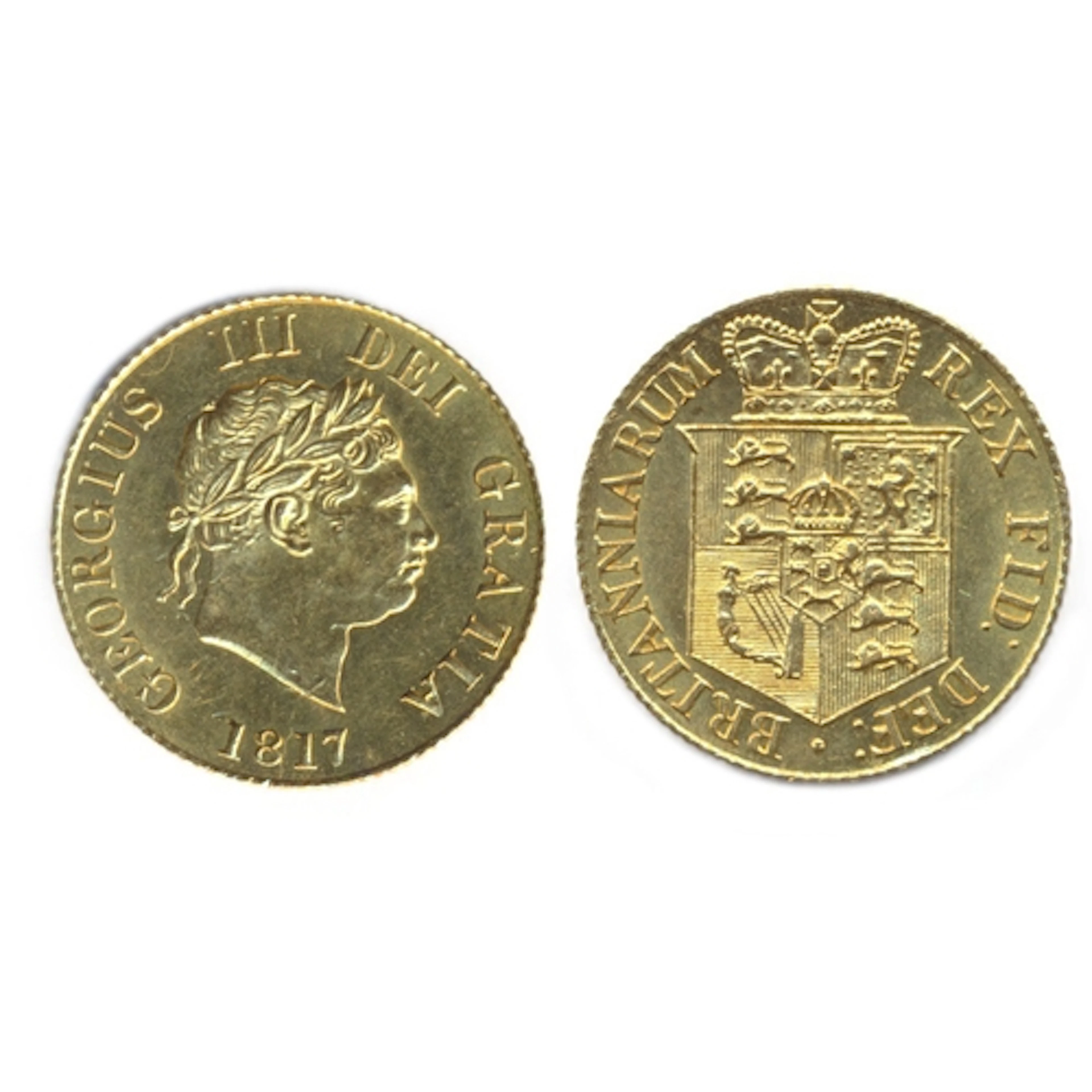 Investment Gold Lot - Documents Required. 1817 half sovereig...