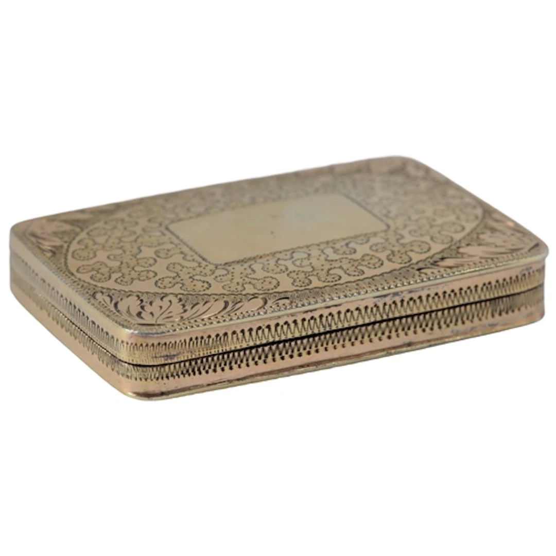 A George III silver gilt vinaigrette, by Joseph Wilmore, of ...