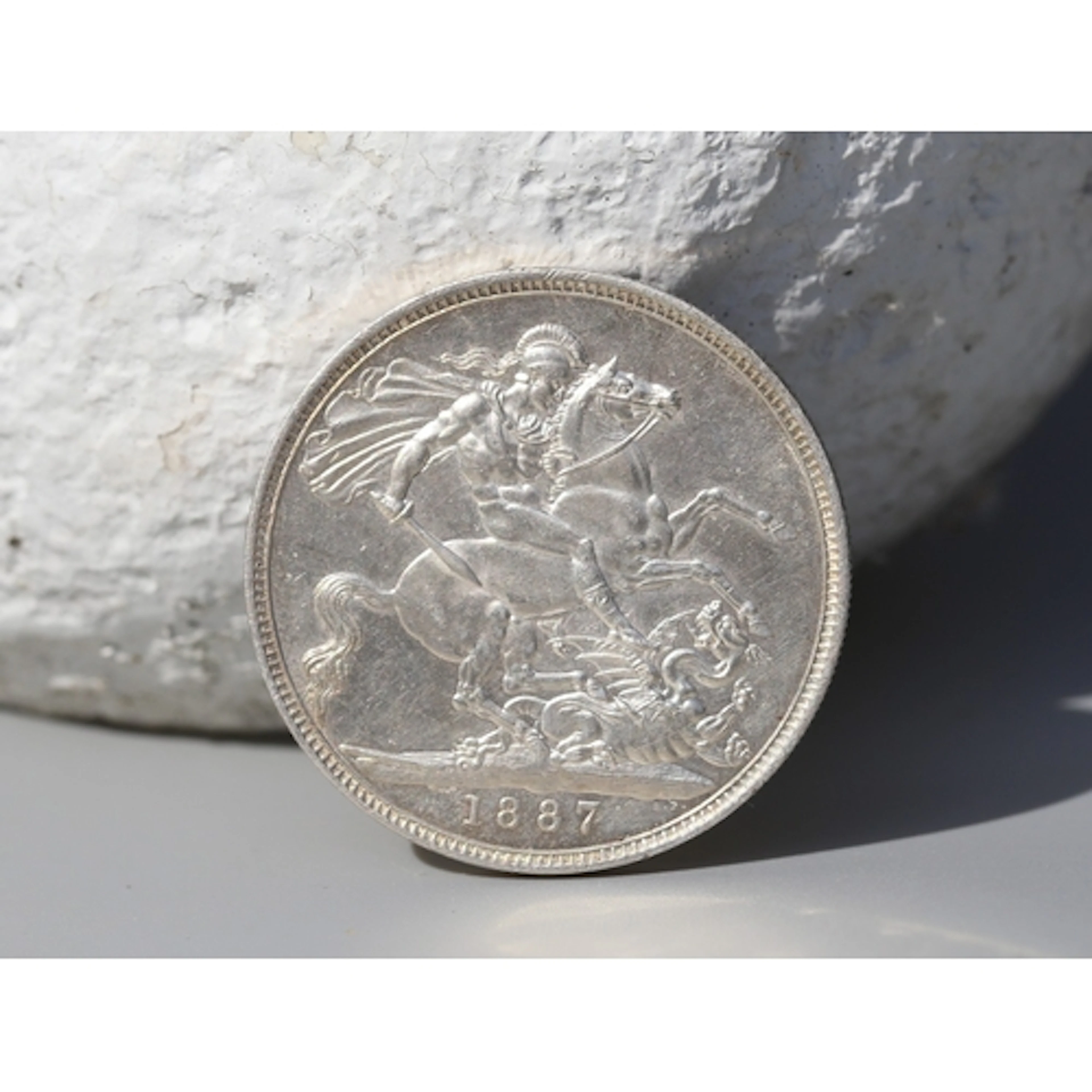 Silver British Crown Coin, Queen Victoria Jubilee Head 1887