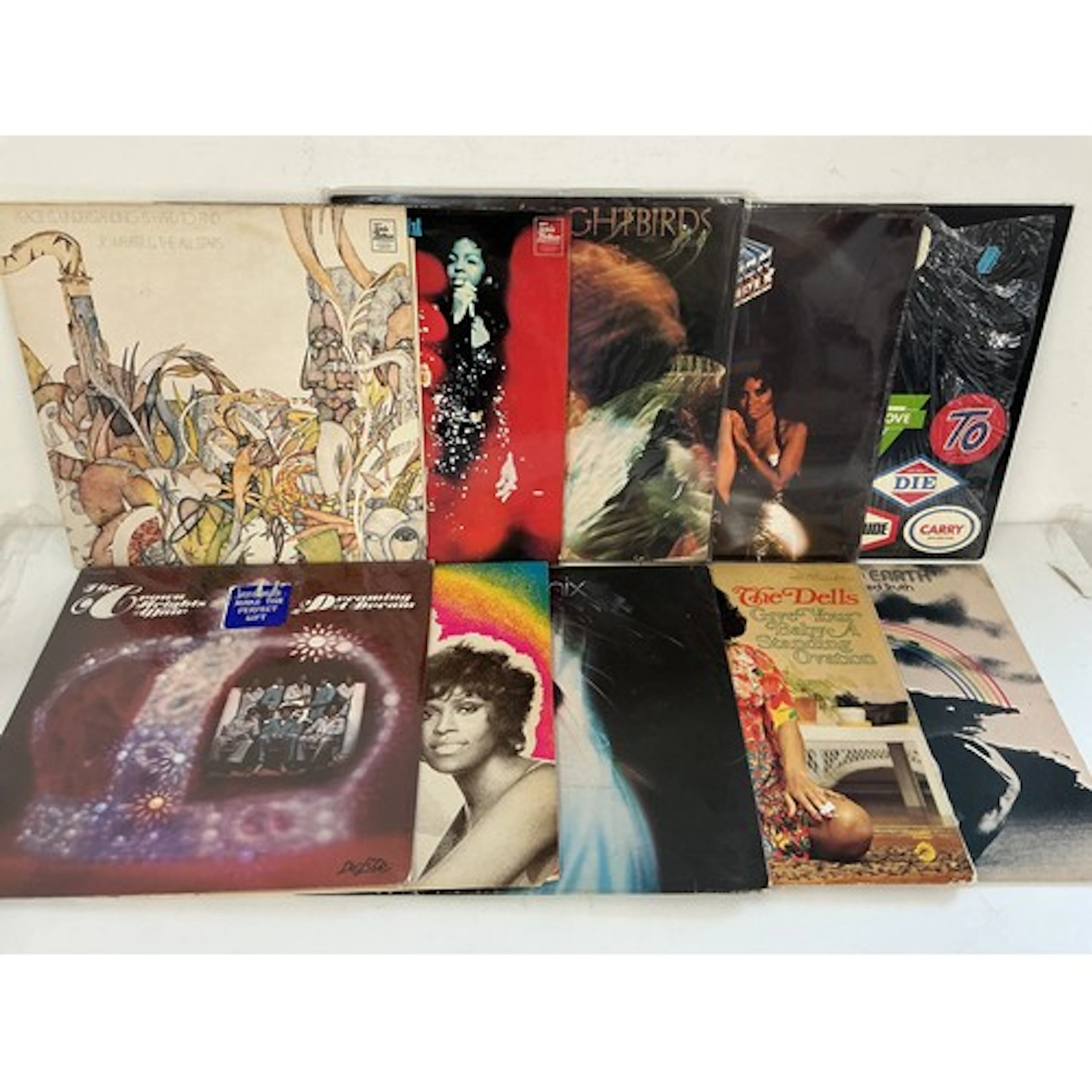 Two bags containing 22 soul and funk LPs by various artists ...
