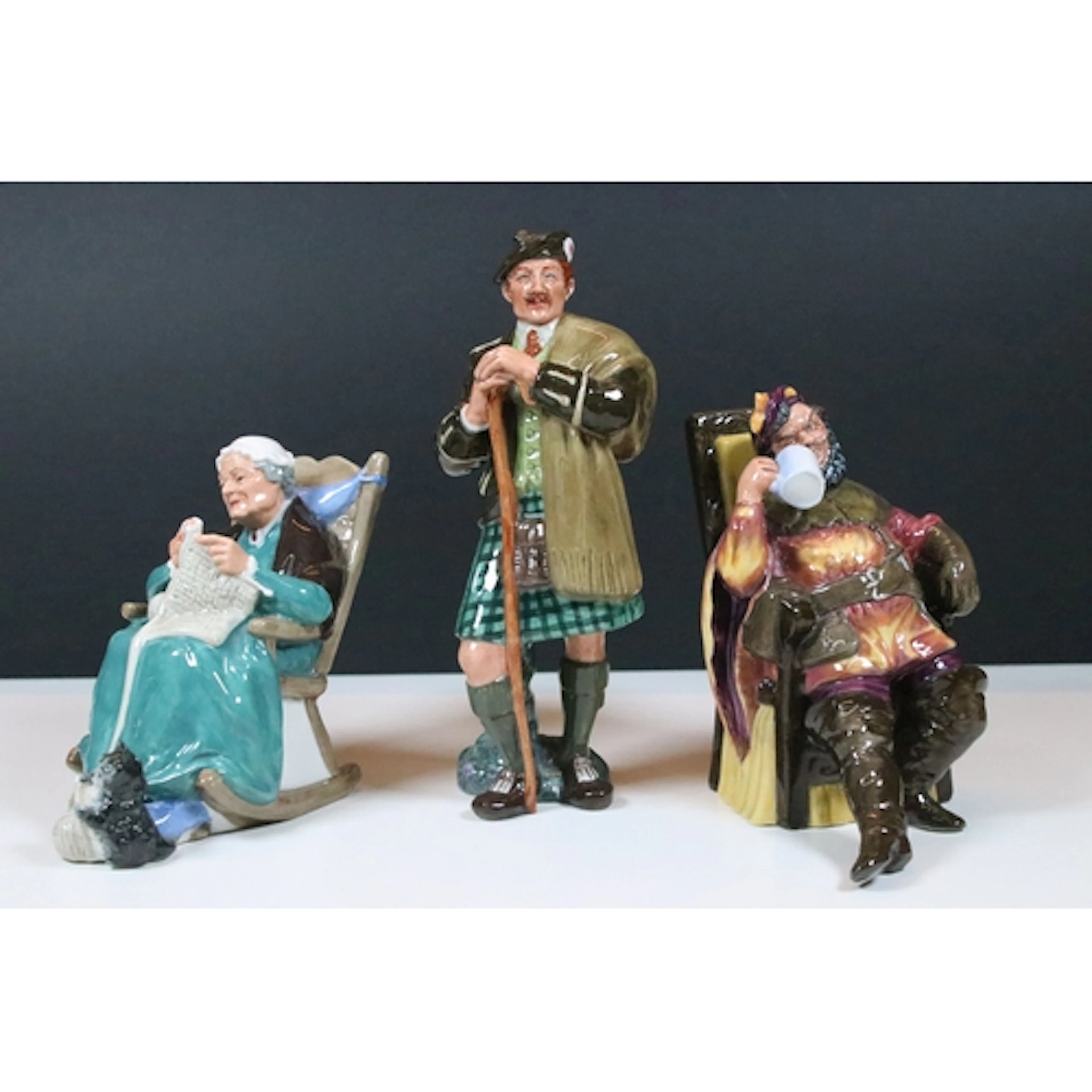 Group of three Royal Doulton character figures, to comprise ...