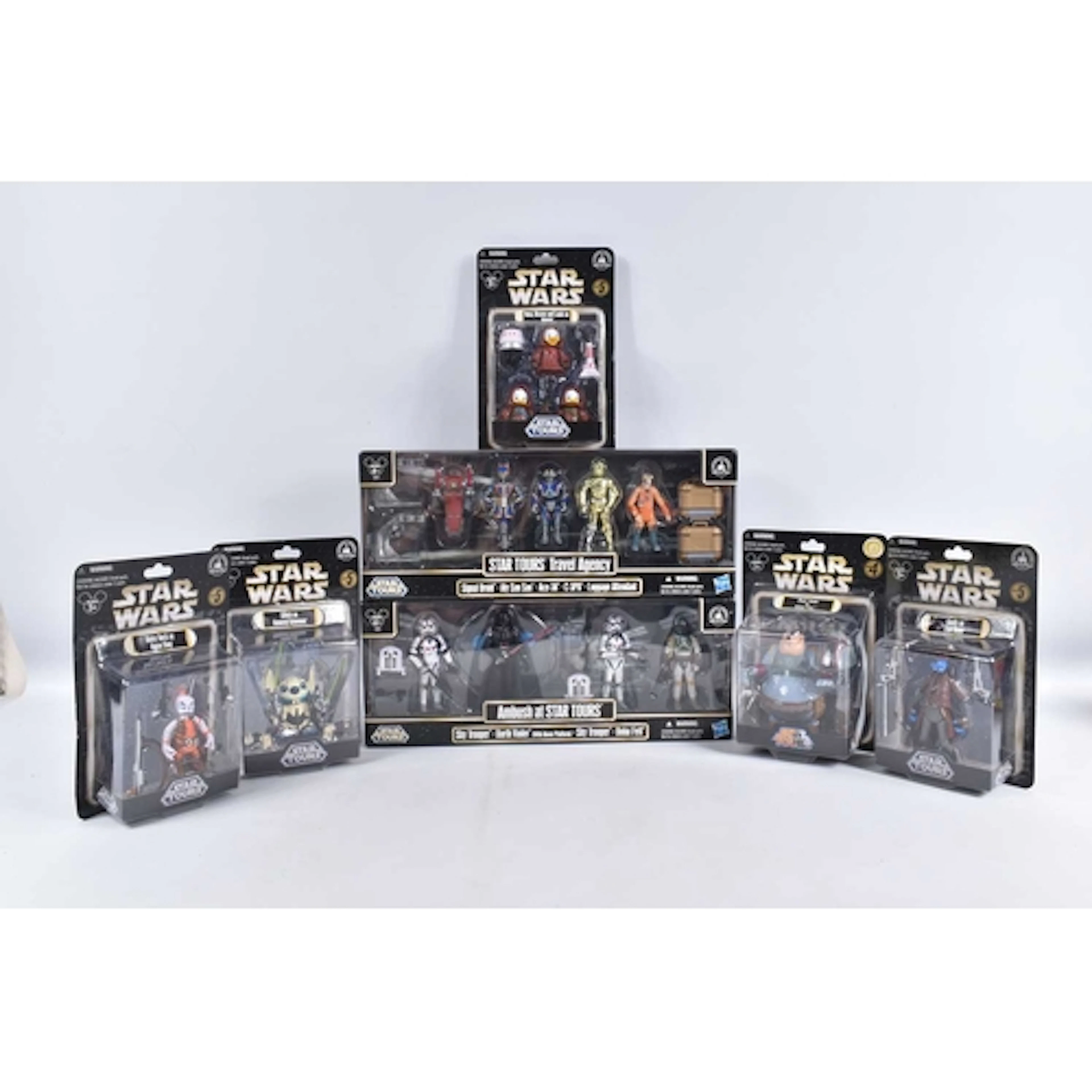 SEVEN BOXED SEALED DISNEY PARKS EXCLUSIVE STAR WARS STAR TOU...