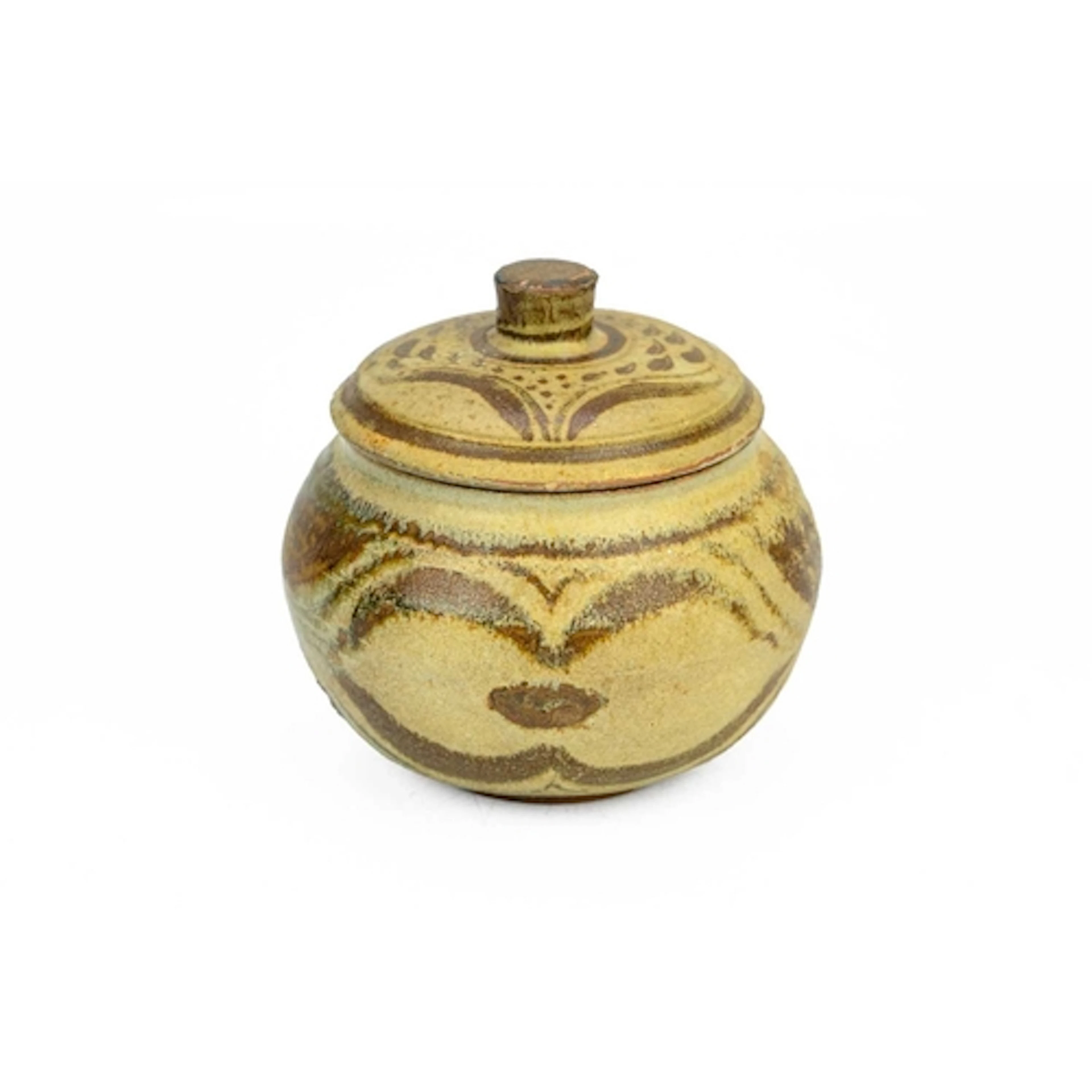 § Bernard Howell LEACH (1887-1979) An Early Lidded Pot Stone...