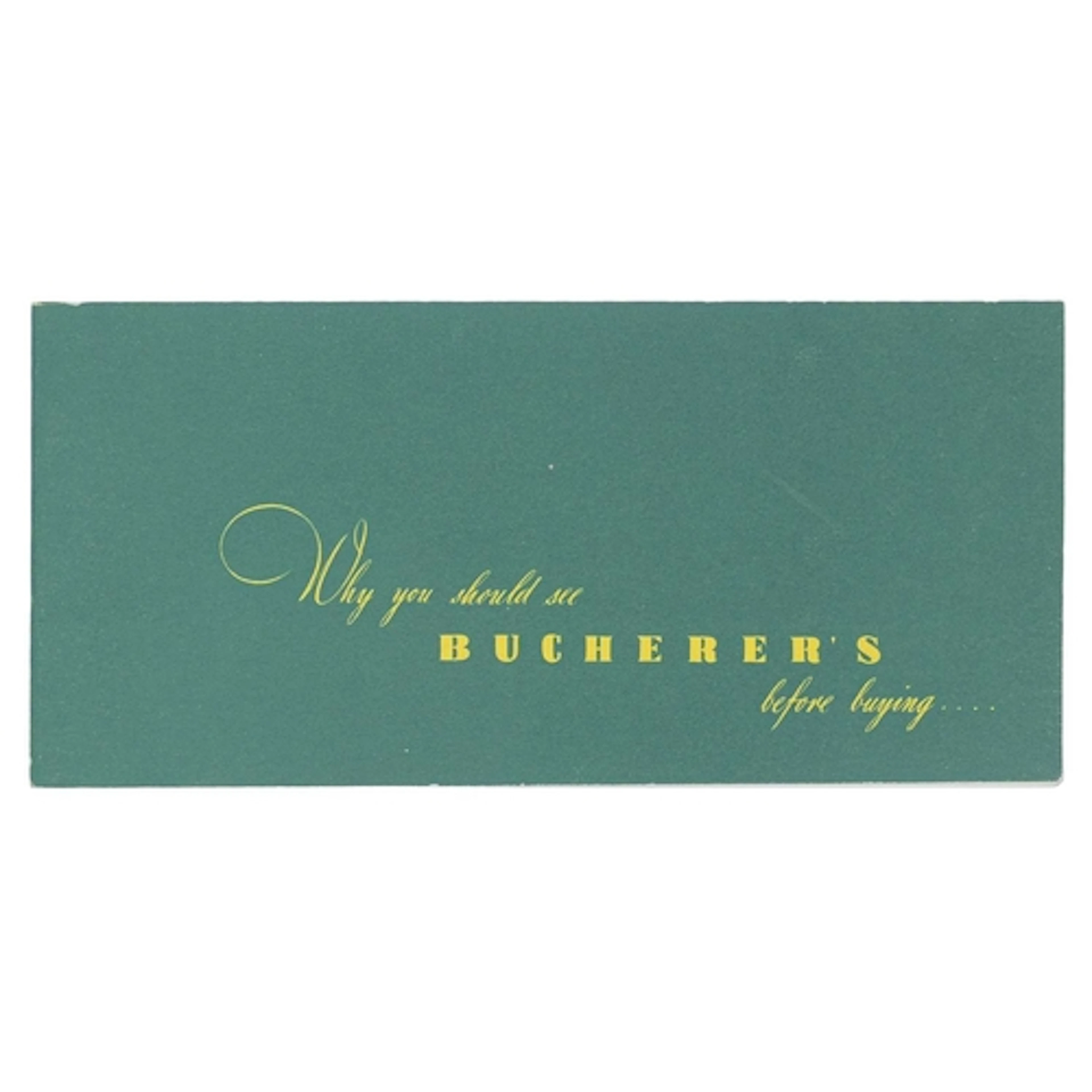 BUCHERER - An 1940's printed catalogue of their watches incl...