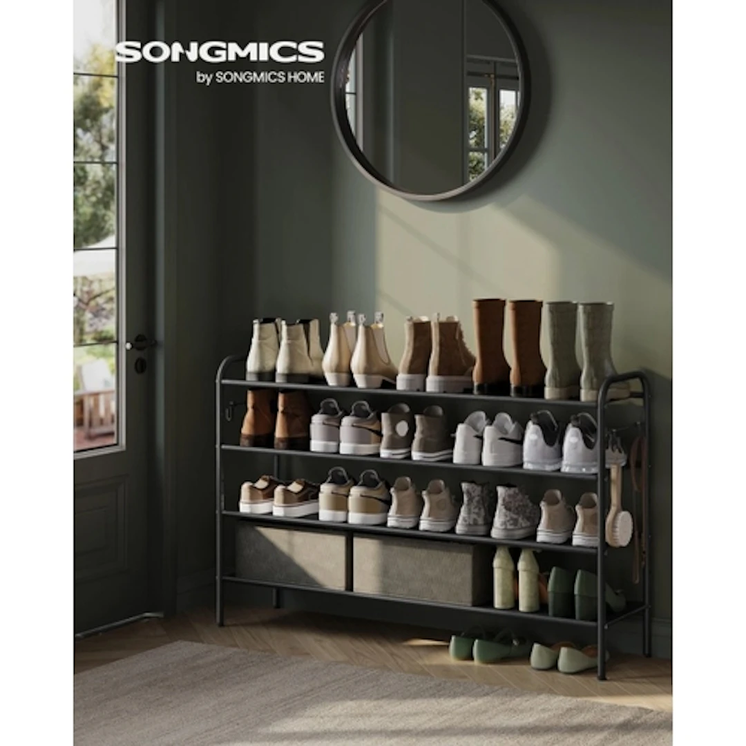 SONGMICS SHOE RACK SKU number: LMR041B01, RRP: £23.99, box s...
