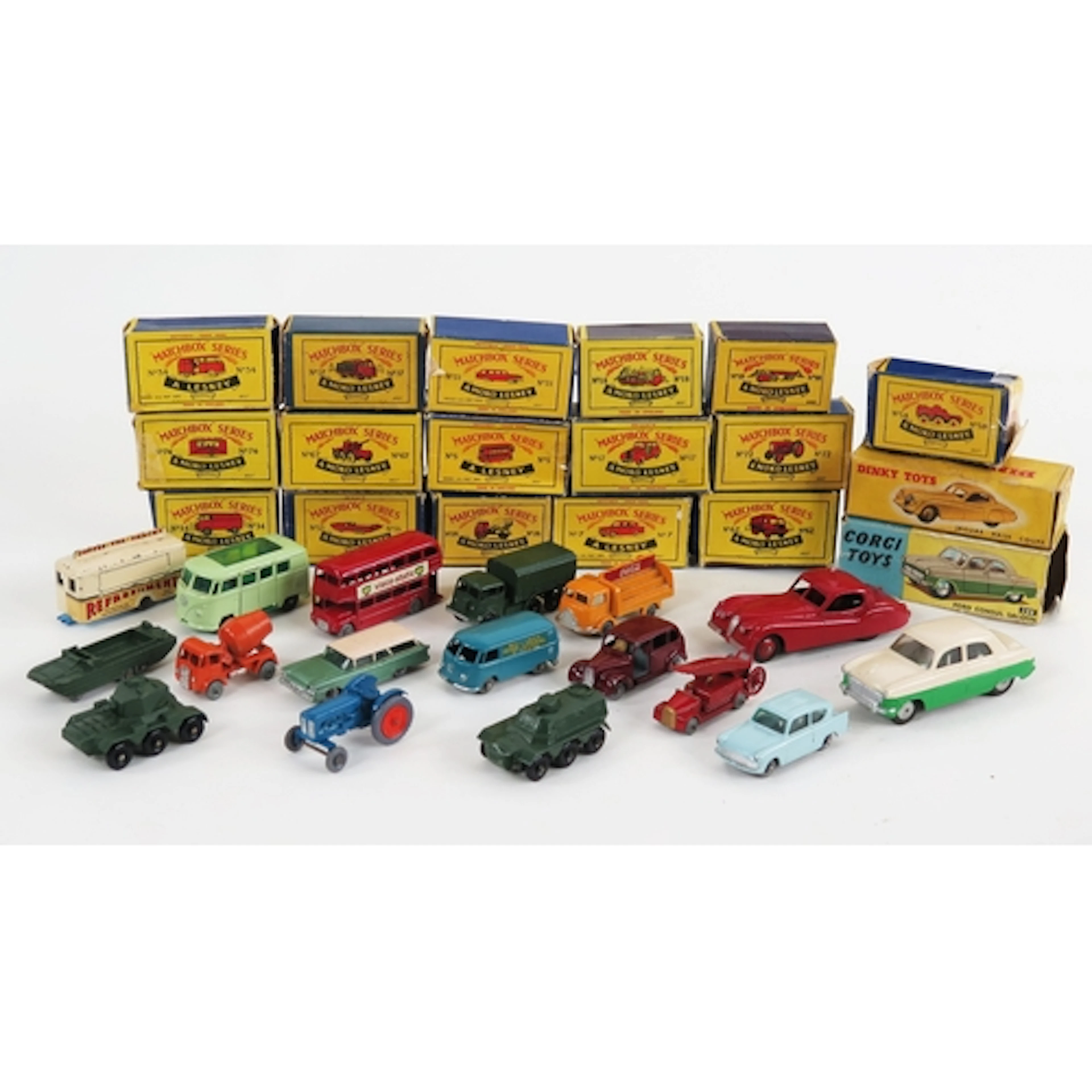 Matchbox Moko Lesney Vintage Toy Cars including 34 Volkswage...