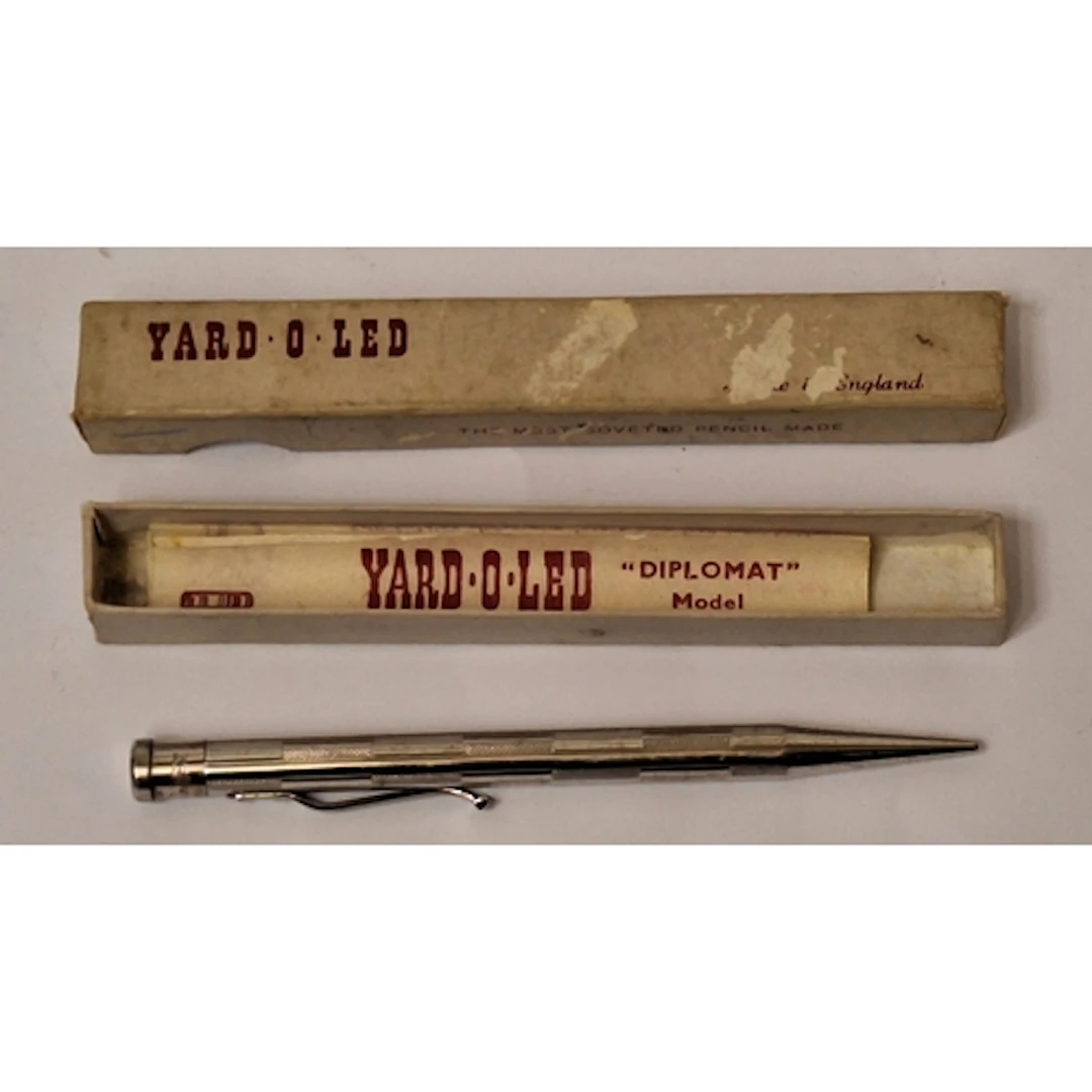 Vintage Boxed Yard O Led Propelling Pencil, Rhodium plated