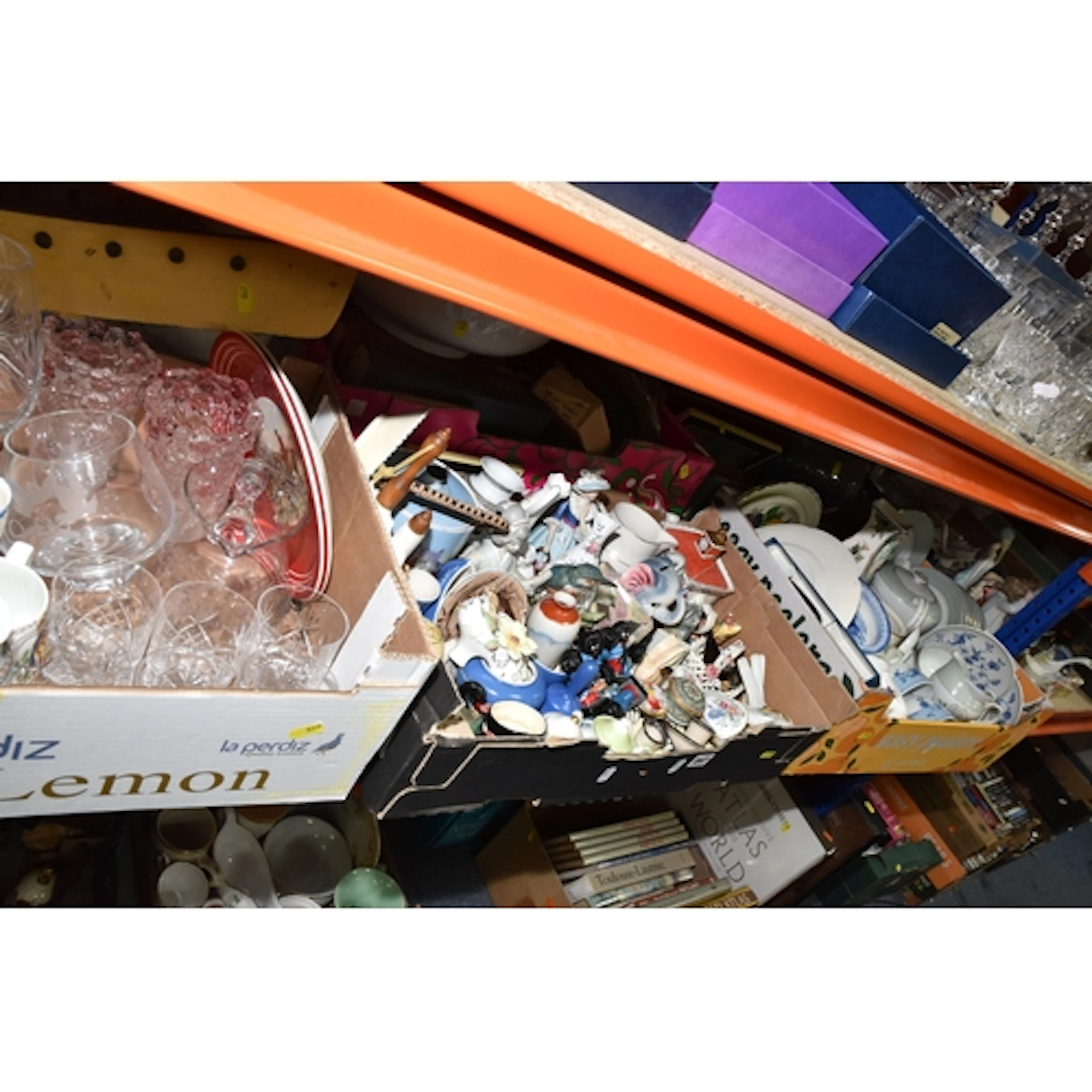 FIVE BOXES AND LOOSE MISCELLANEOUS, to include giftware, tea...