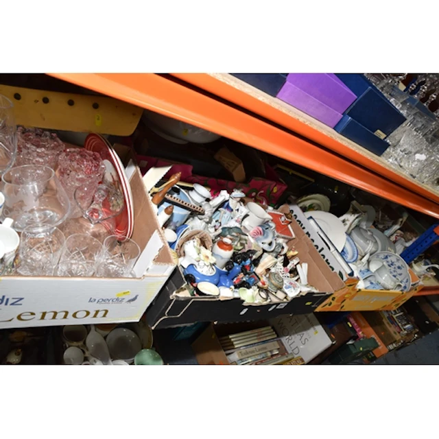 FIVE BOXES AND LOOSE MISCELLANEOUS, to include giftware, tea...