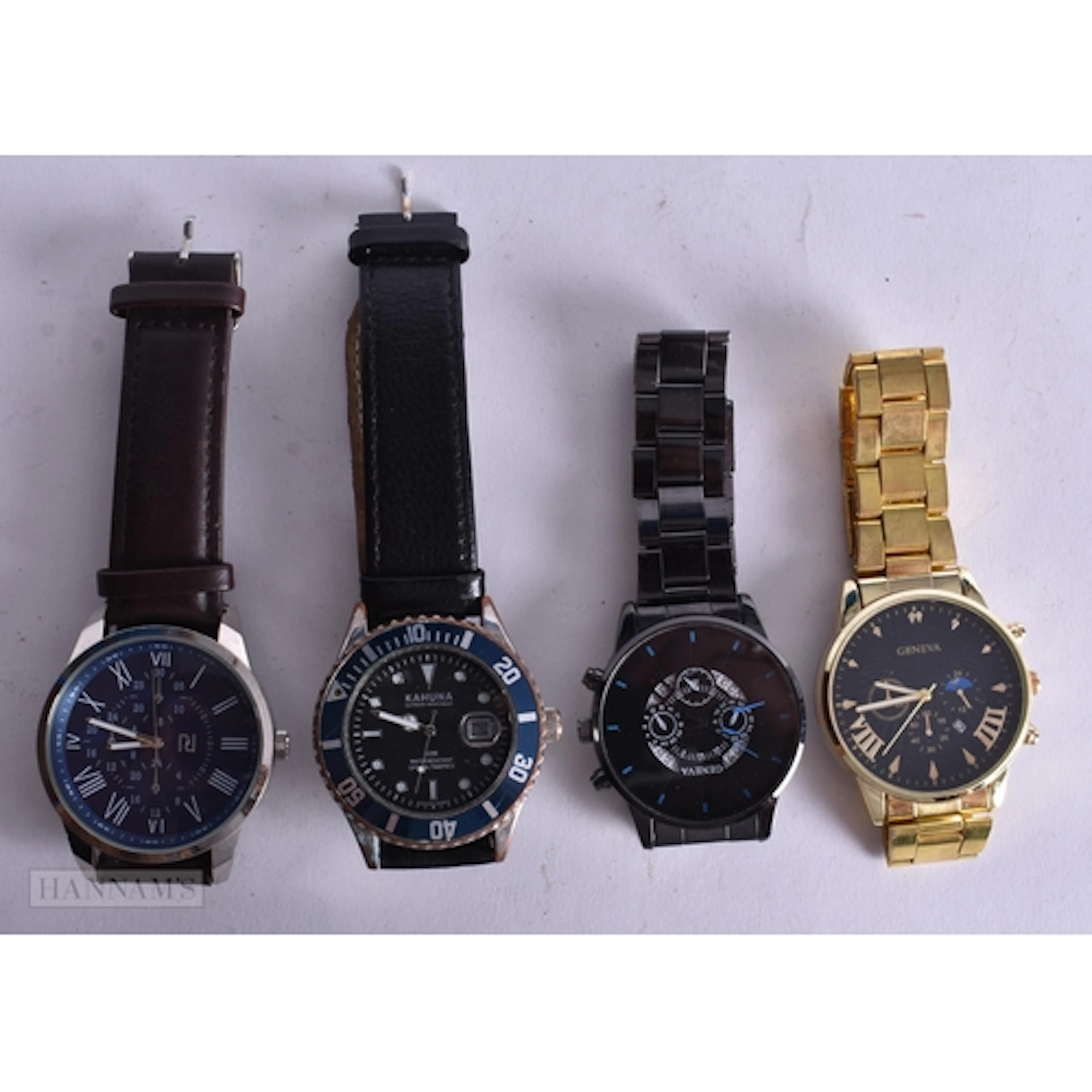 Four Fashion Watches (River Island, Geneva (2) &, Kahuna). W...