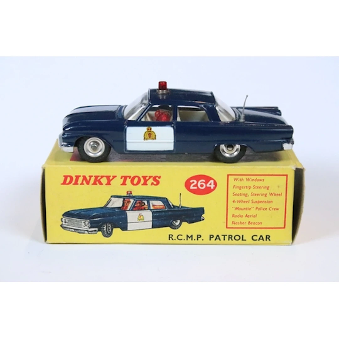 Boxed Dinky 264 RCMP Patrol Car diecast model in ex conditio...