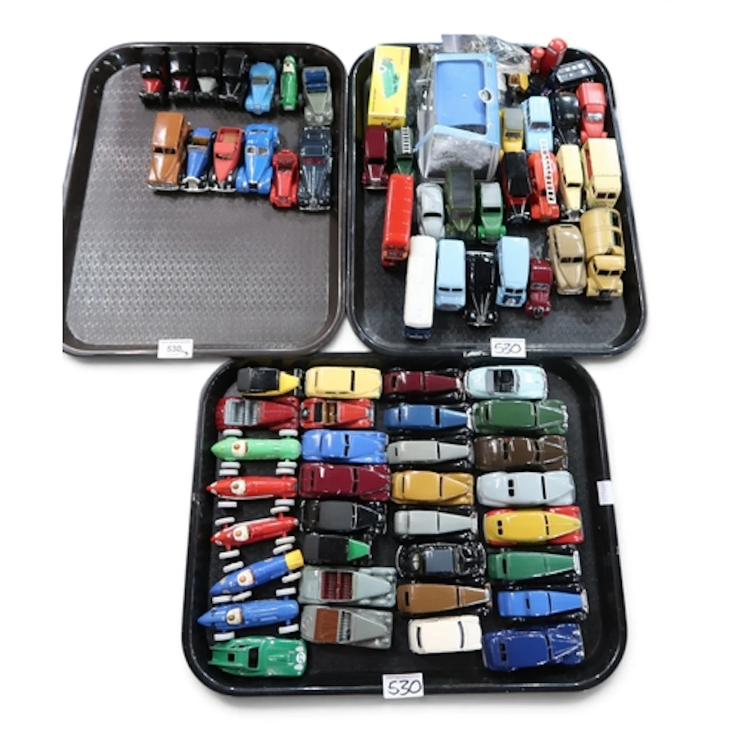 A collection of loose Dinky Toys model vehicles, to include ...