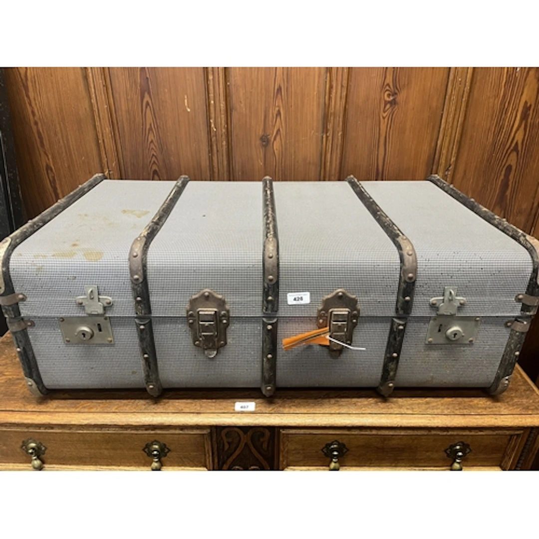 Vintage travel trunk.