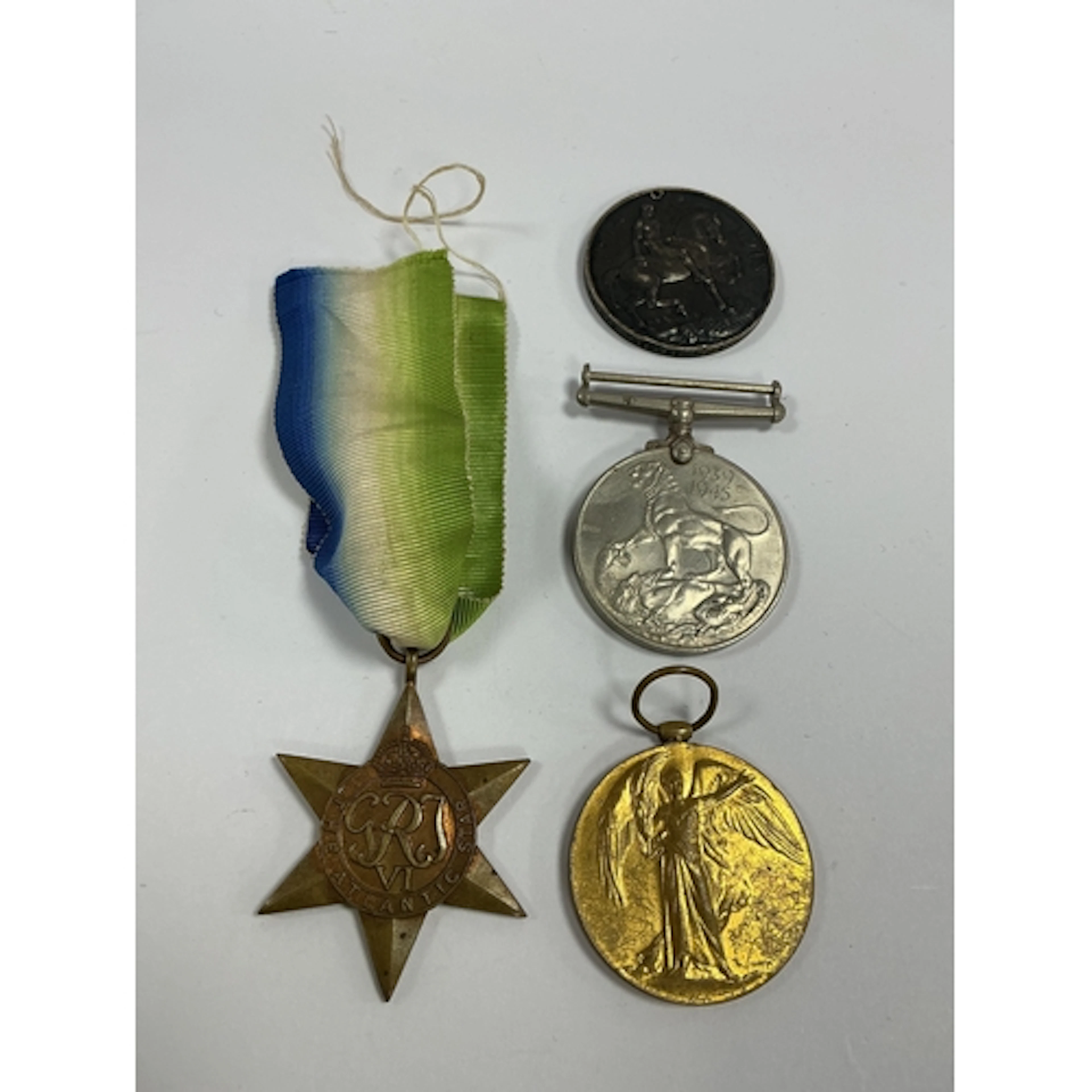 WWI Army Service Corps Medal Duo, comprising British War Med...