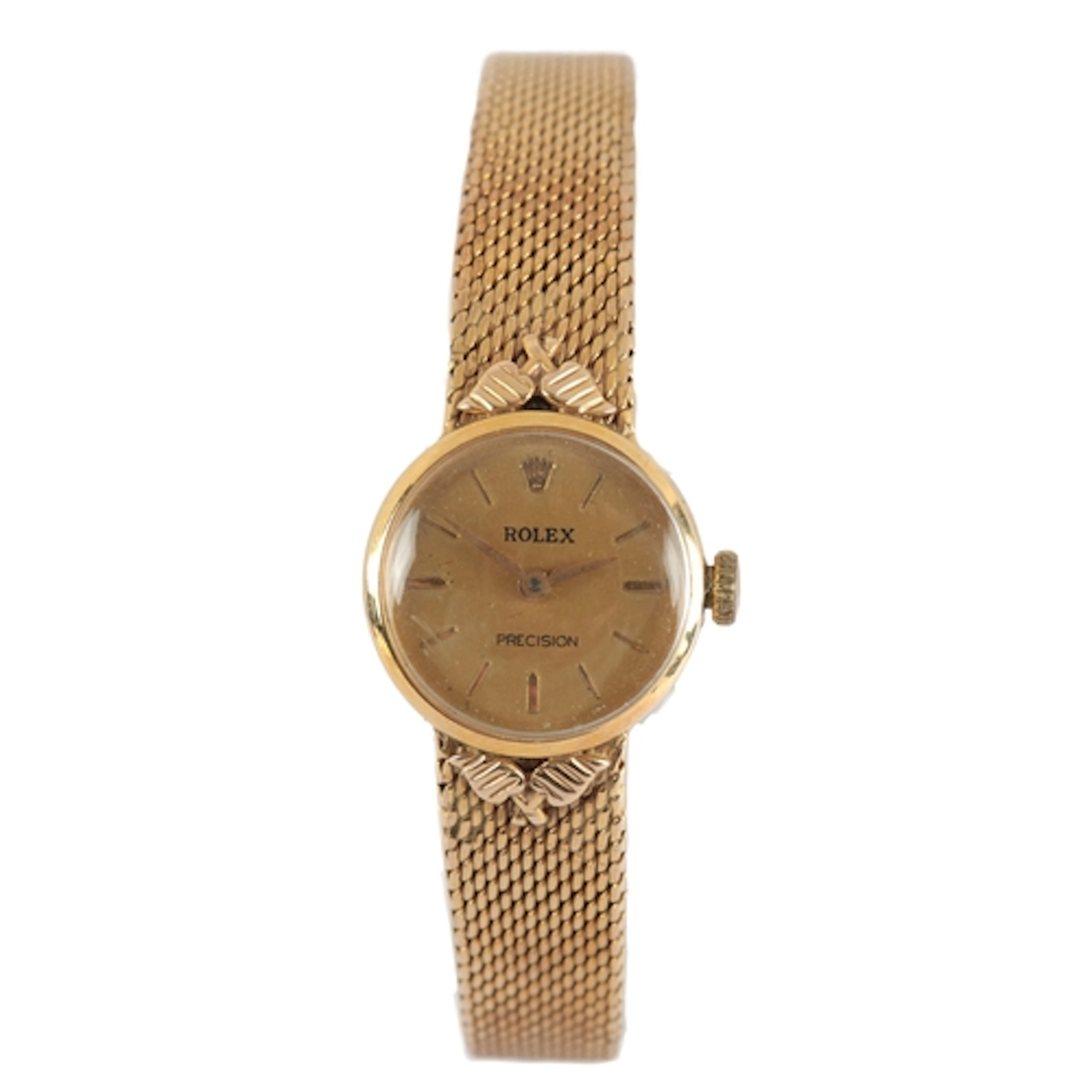 A lady's 9ct gold Rolex Precision manual wind wrist watch, o...