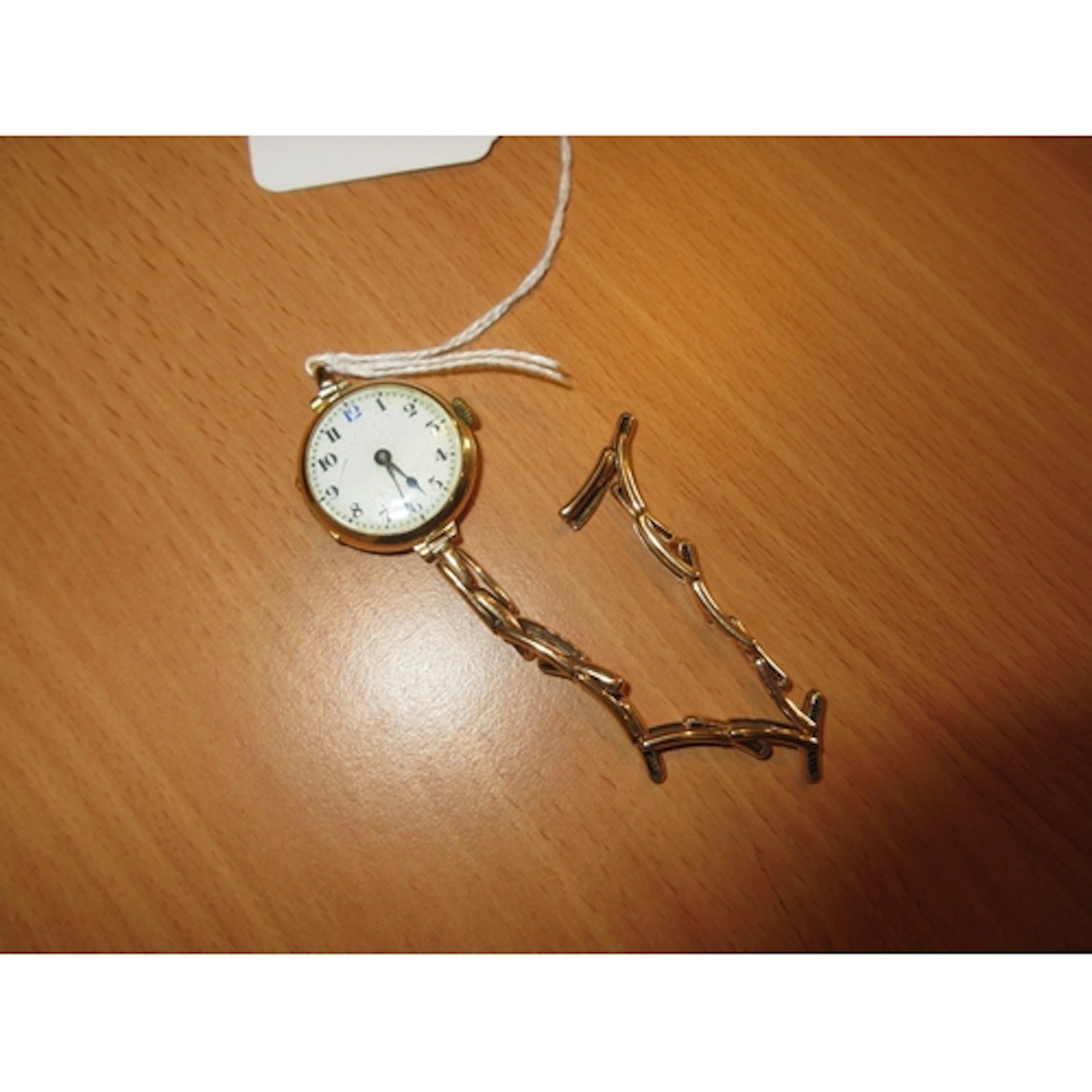 Double Case 18ct Gold Ladies Watch with an Expanding Bracele...