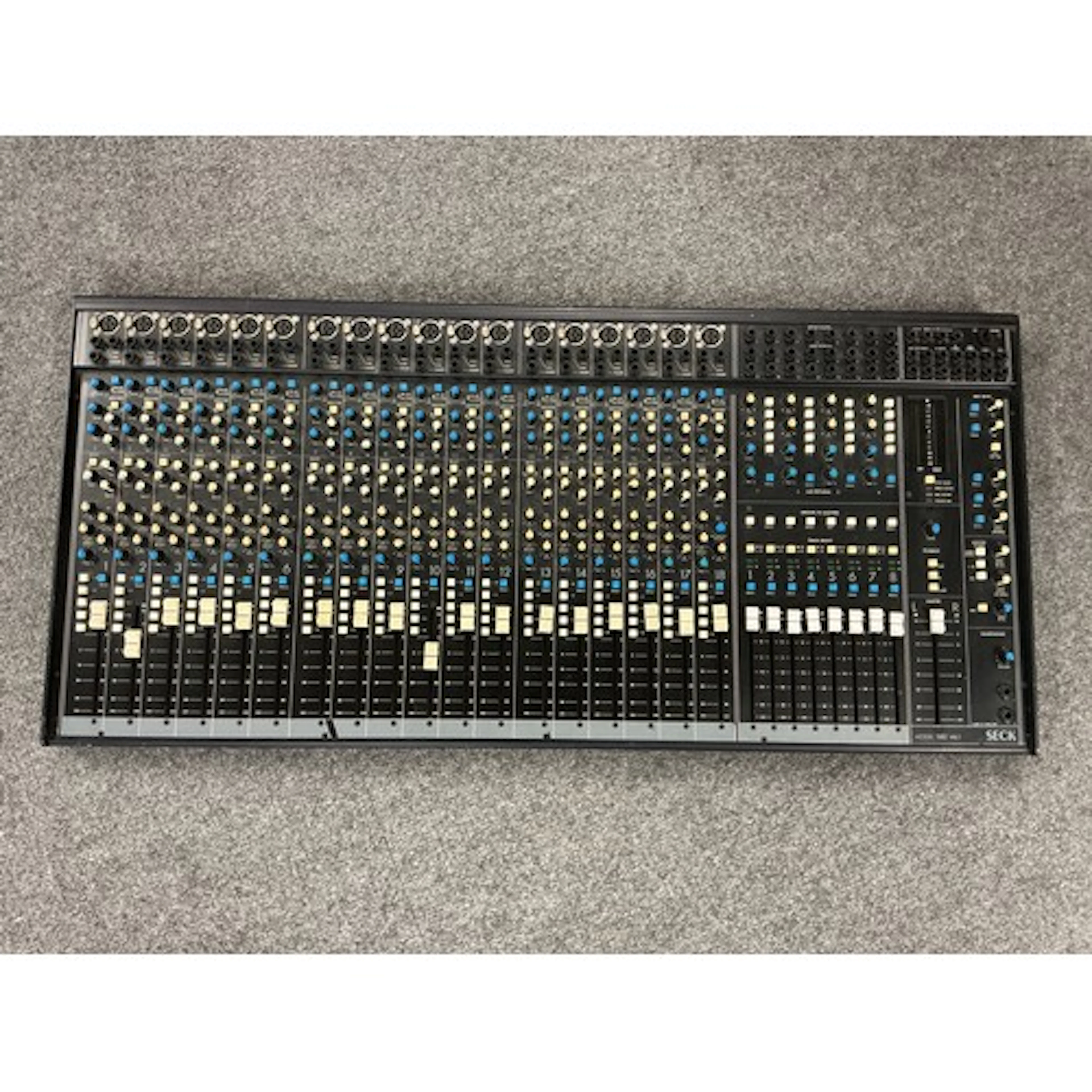 A vintage Seck 1882 MKII mixing desk.