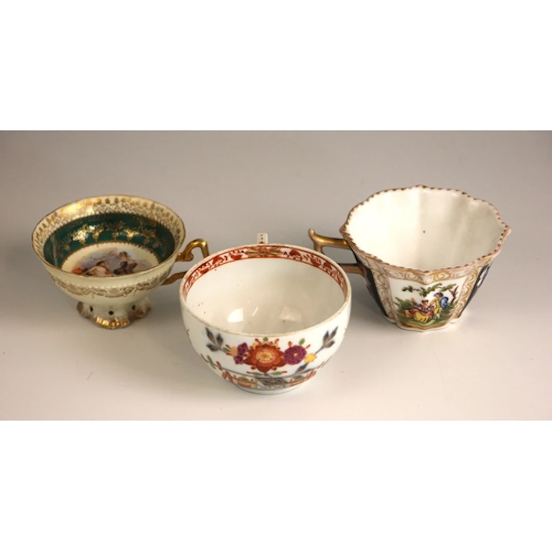 A Meissen Marcolini period porcelain teacup decorated in the...