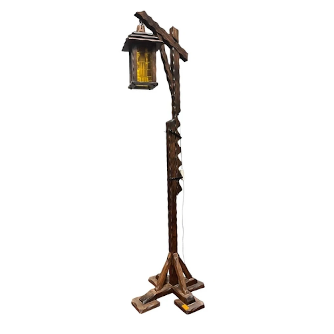 A vintage 20th century Arts & Crafts-style carved oak wo...