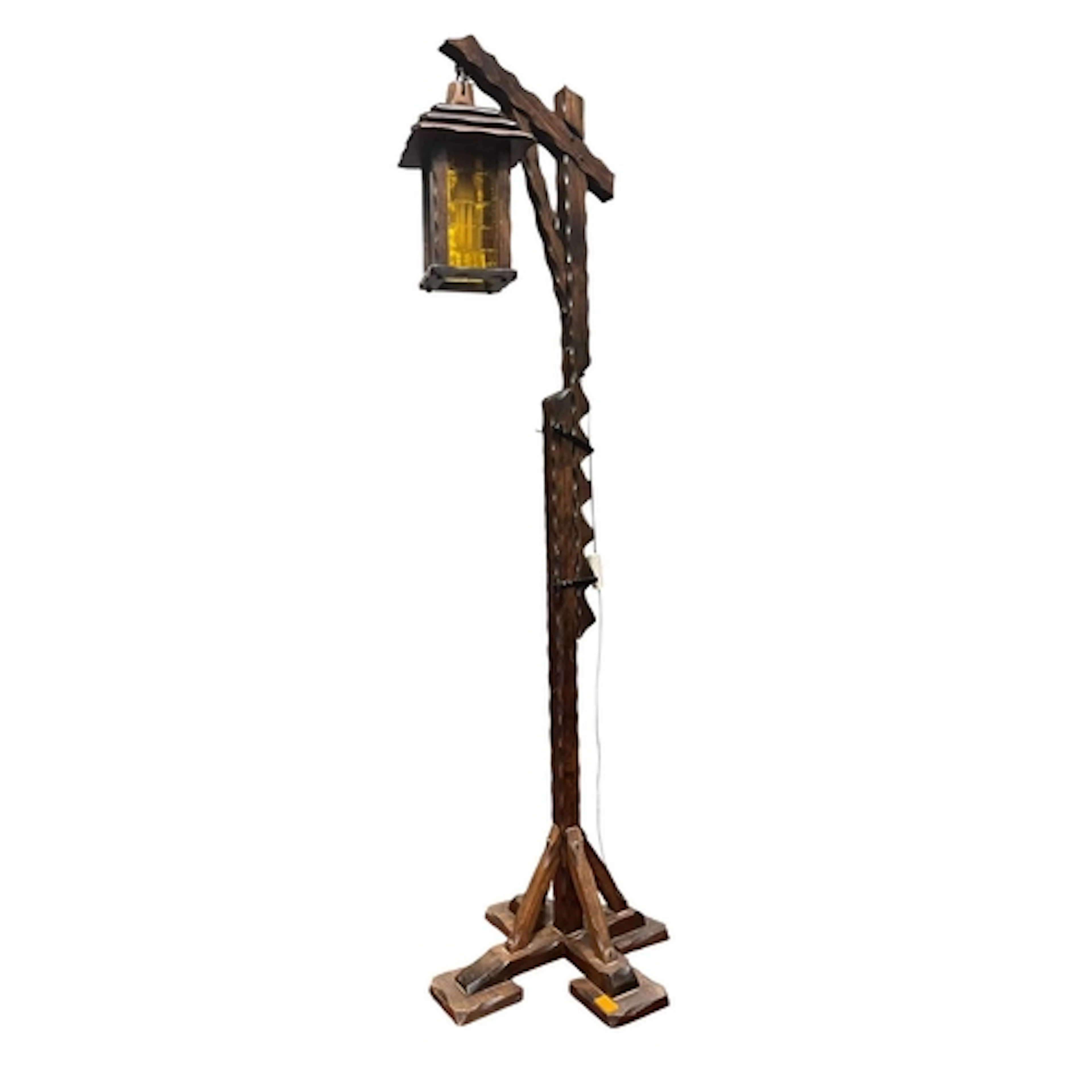 A vintage 20th century Arts & Crafts-style carved oak wo...