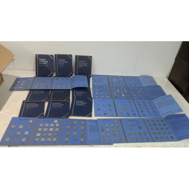 A collection of Whitman Great Britain coin collecting folder...