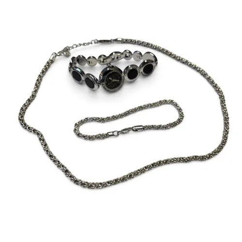 A Newbridge Silverware Necklace and bracelet set along with ...