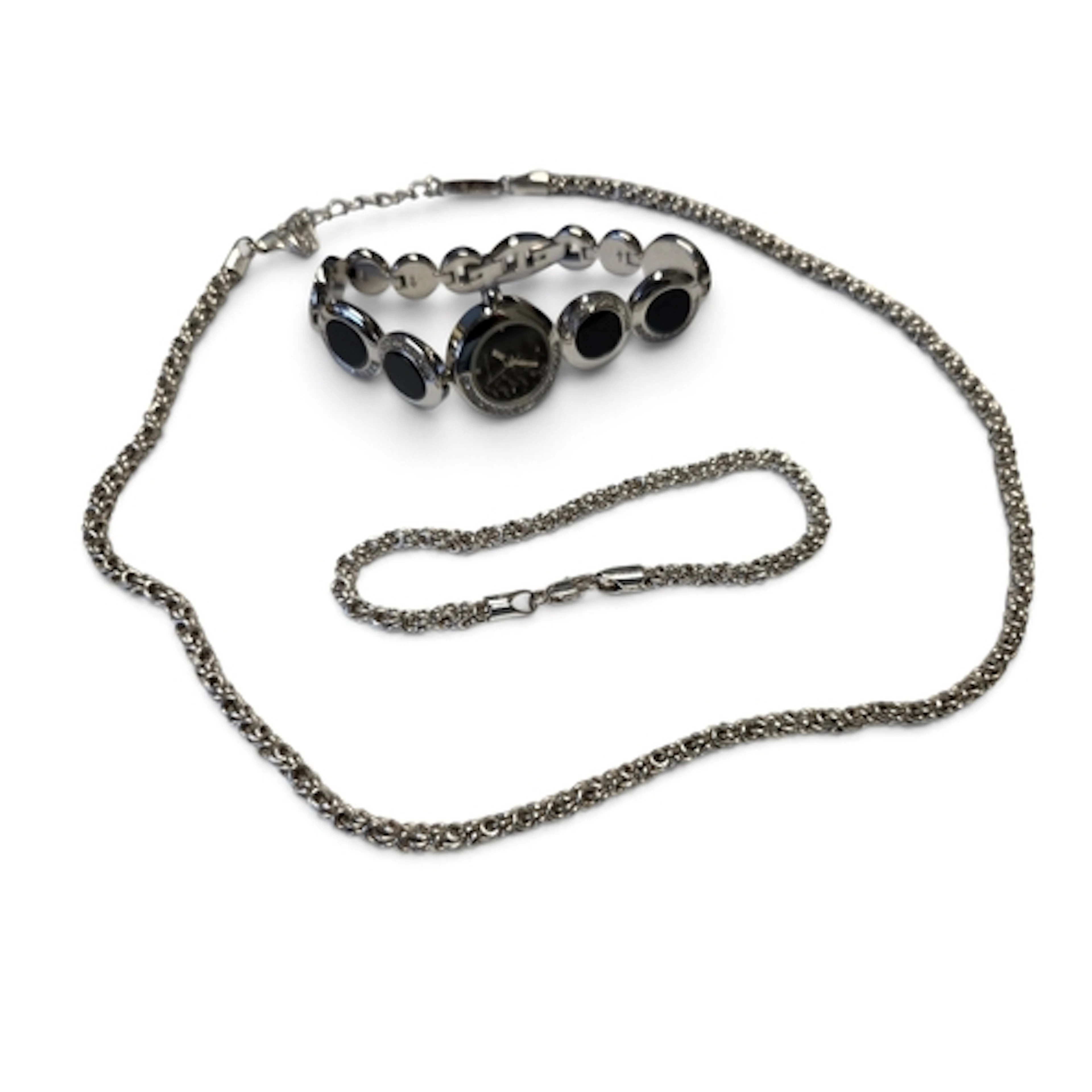 A Newbridge Silverware Necklace and bracelet set along with ...
