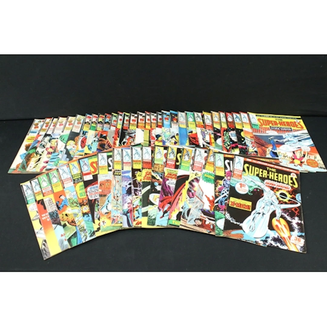 Comics - Complete run of 50 Marvel UK Comics The Super-Heroe...