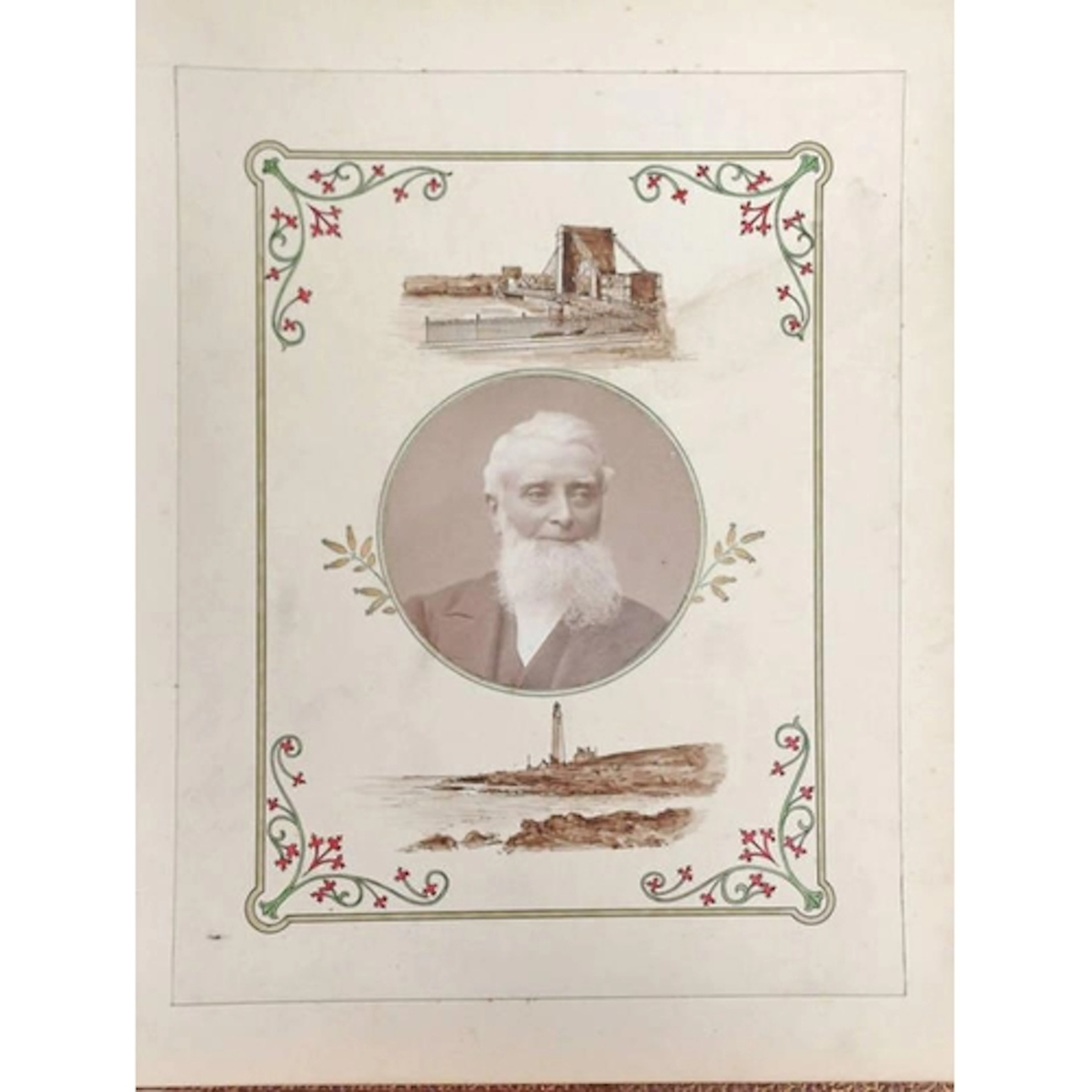 LATE 19TH CENTURY LEATHER BOUND CERTIFICATE AWARDED TO JAMES...