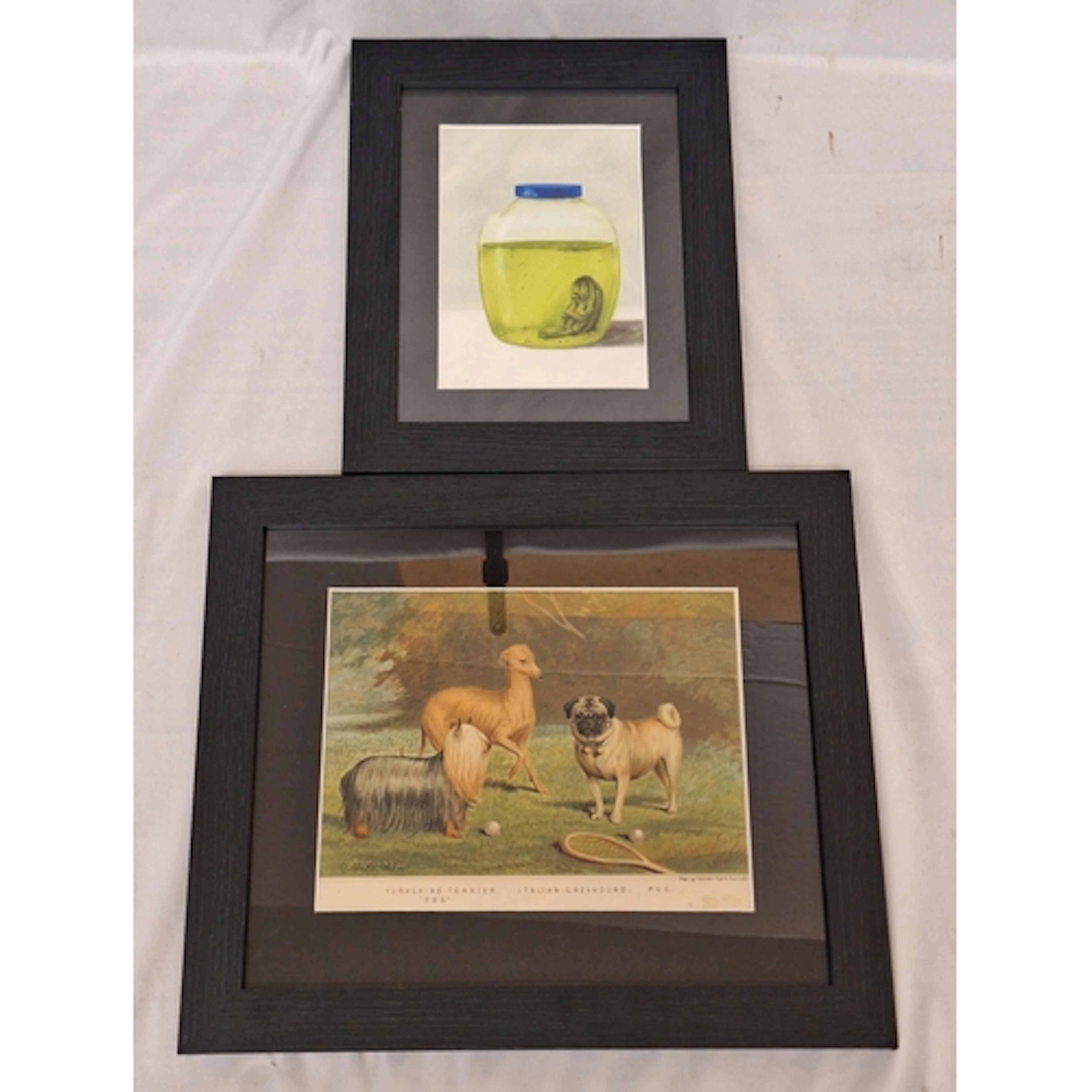 F/g Print Pickle in a Jar & F/g print 3 dogs from Vincent Br...