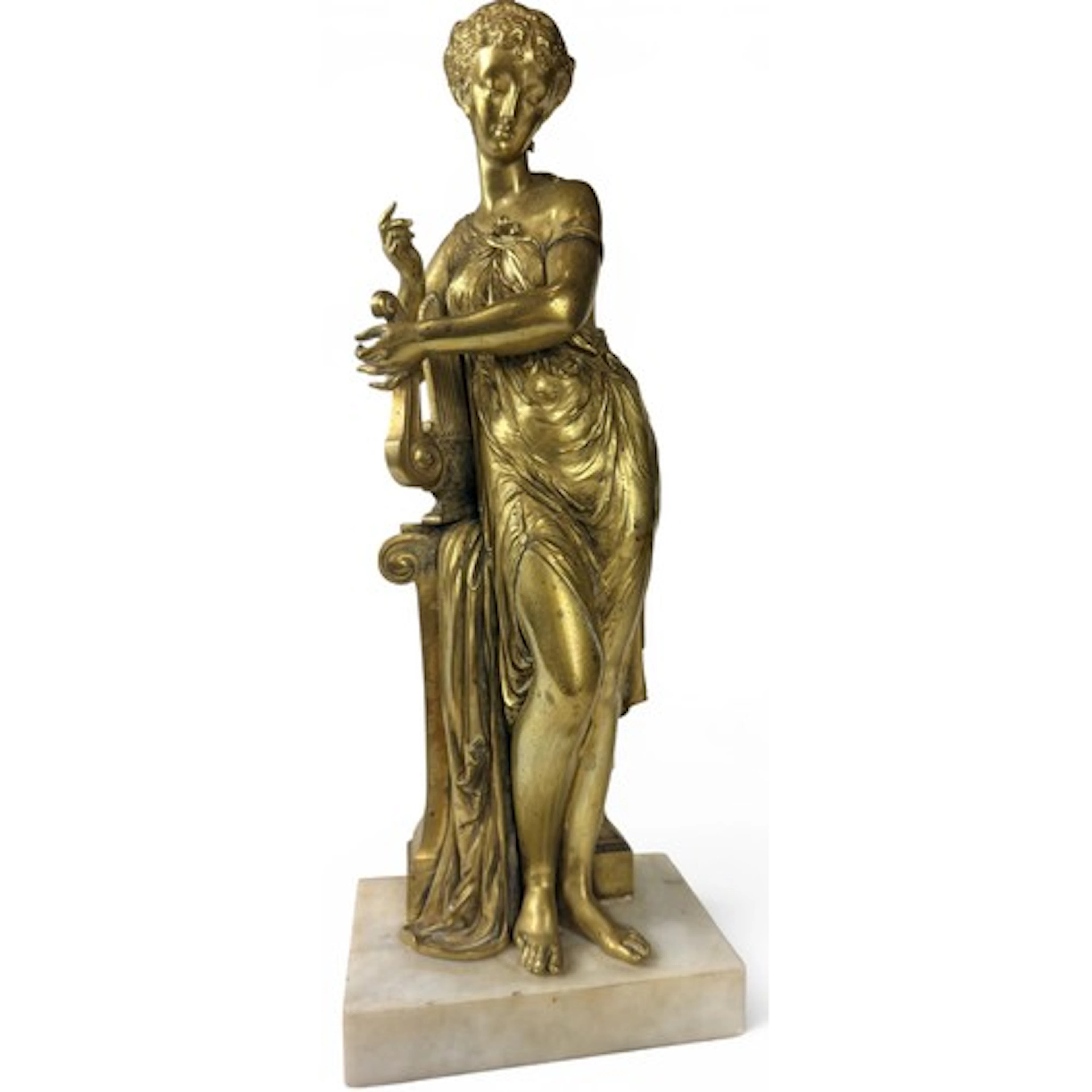 After Mathurin Moreau (French, 1822-1912) a gilt bronze figu...