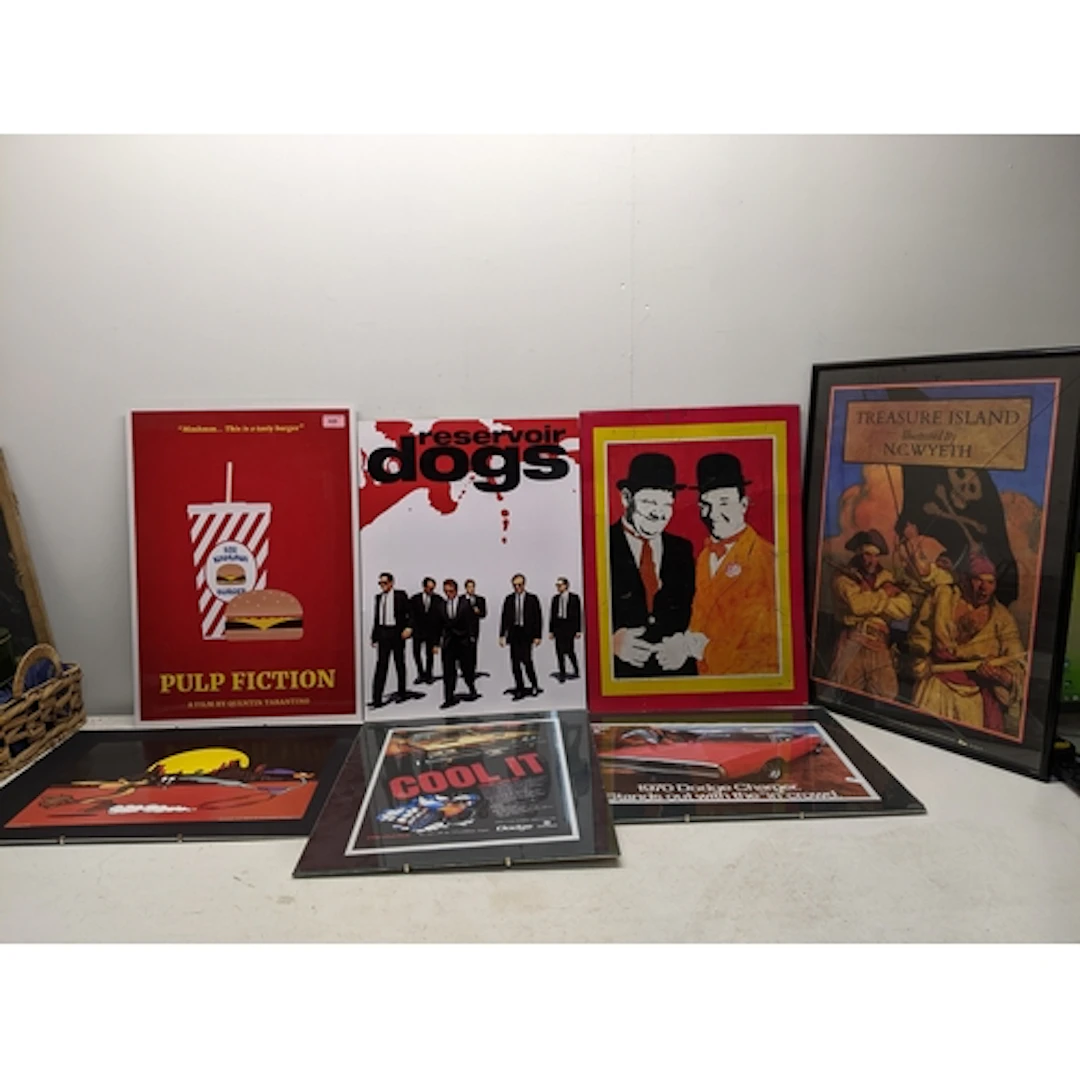 A group of advertising posters, and signs, to include Reserv...