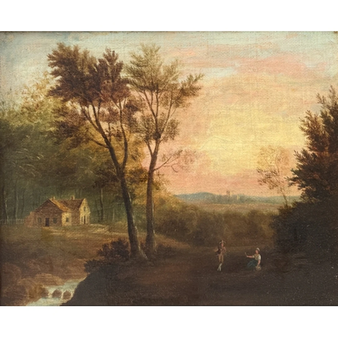 LATE 18TH/EARLY 19TH CENTURY ENGLISH SCHOOL: PASTORAL LANDSC...