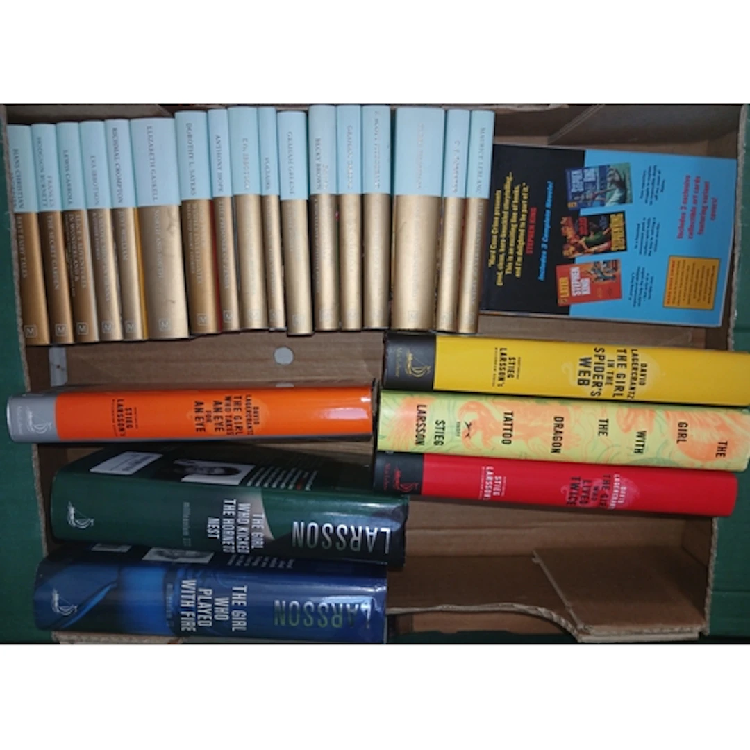 A box of assorted hardback books comprising mainly Macmillan...