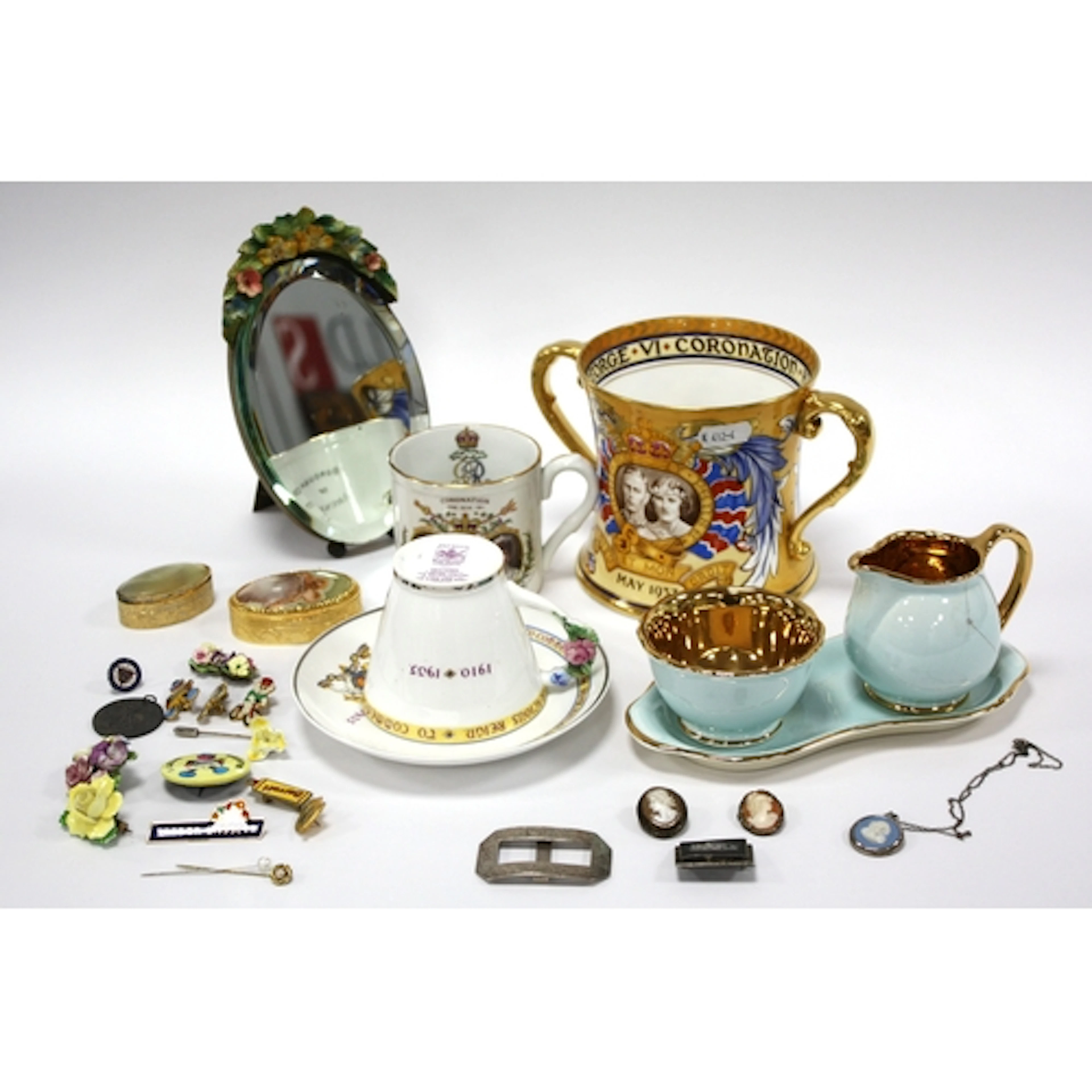 Collectables, including Wedgwood silver pendant on chain, si...