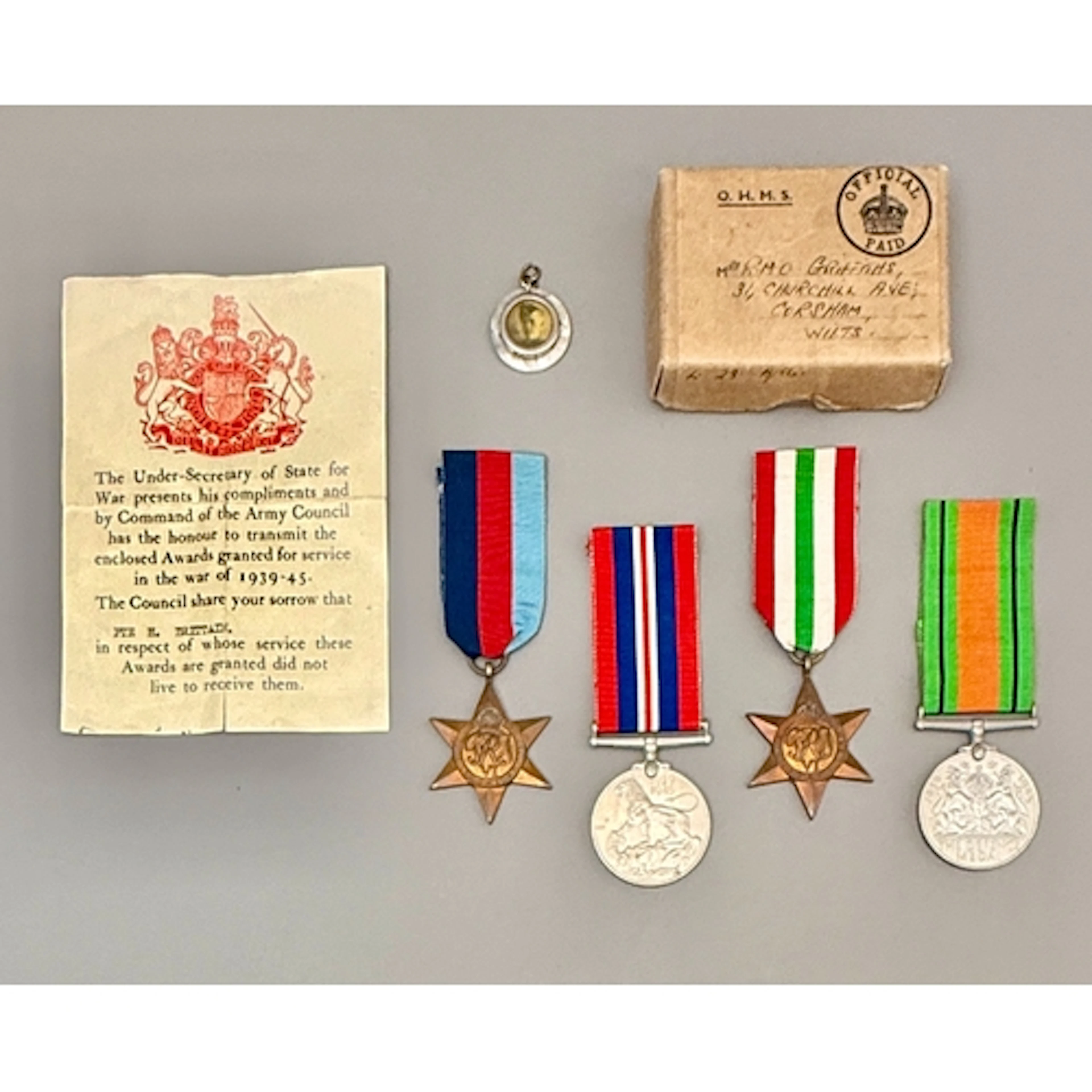 A World War II Duke of Cornwall's Light Infantry group of fo...