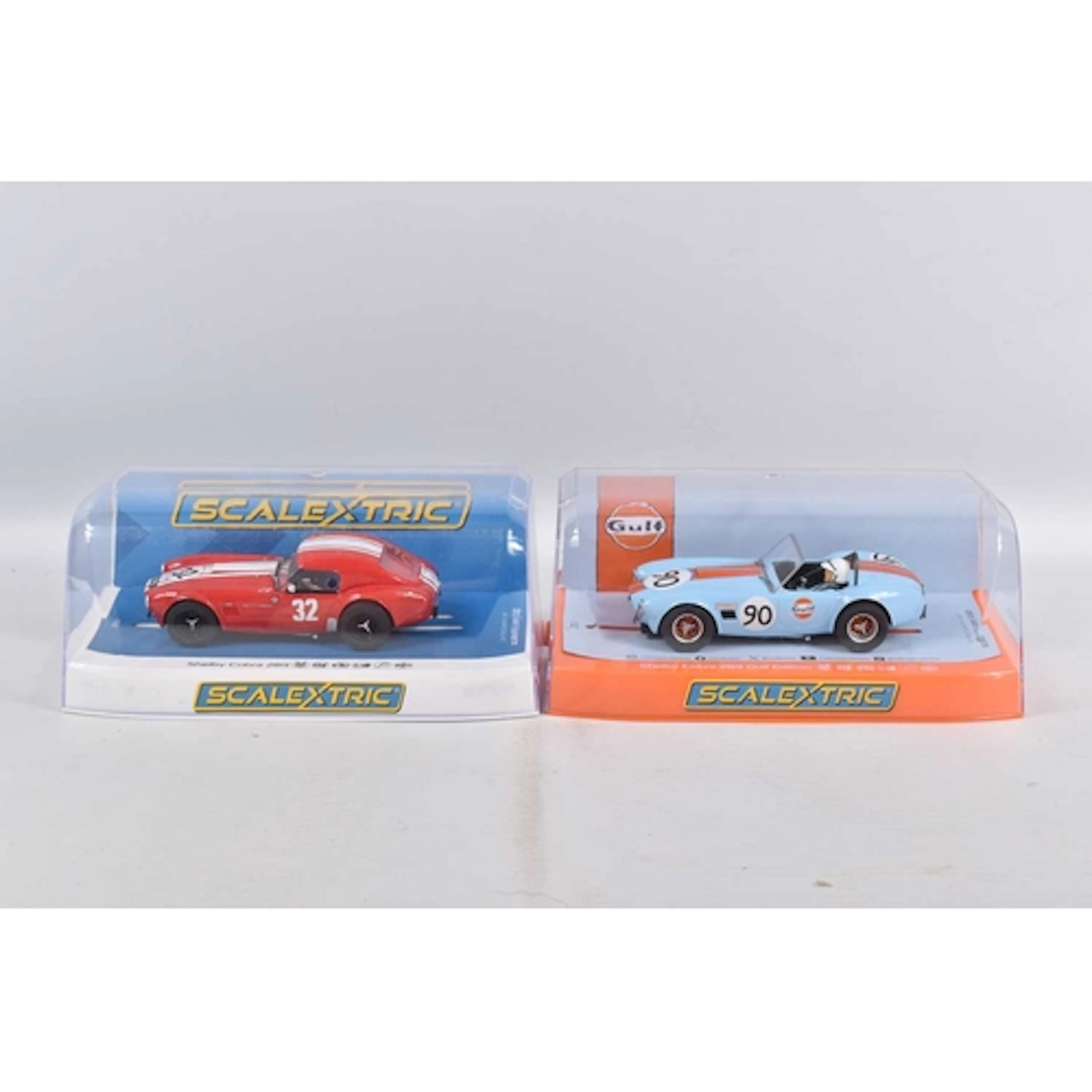TWO CASED SCALEXTRIC 1:32 SCALE MODEL SLOT CARS, to include ...