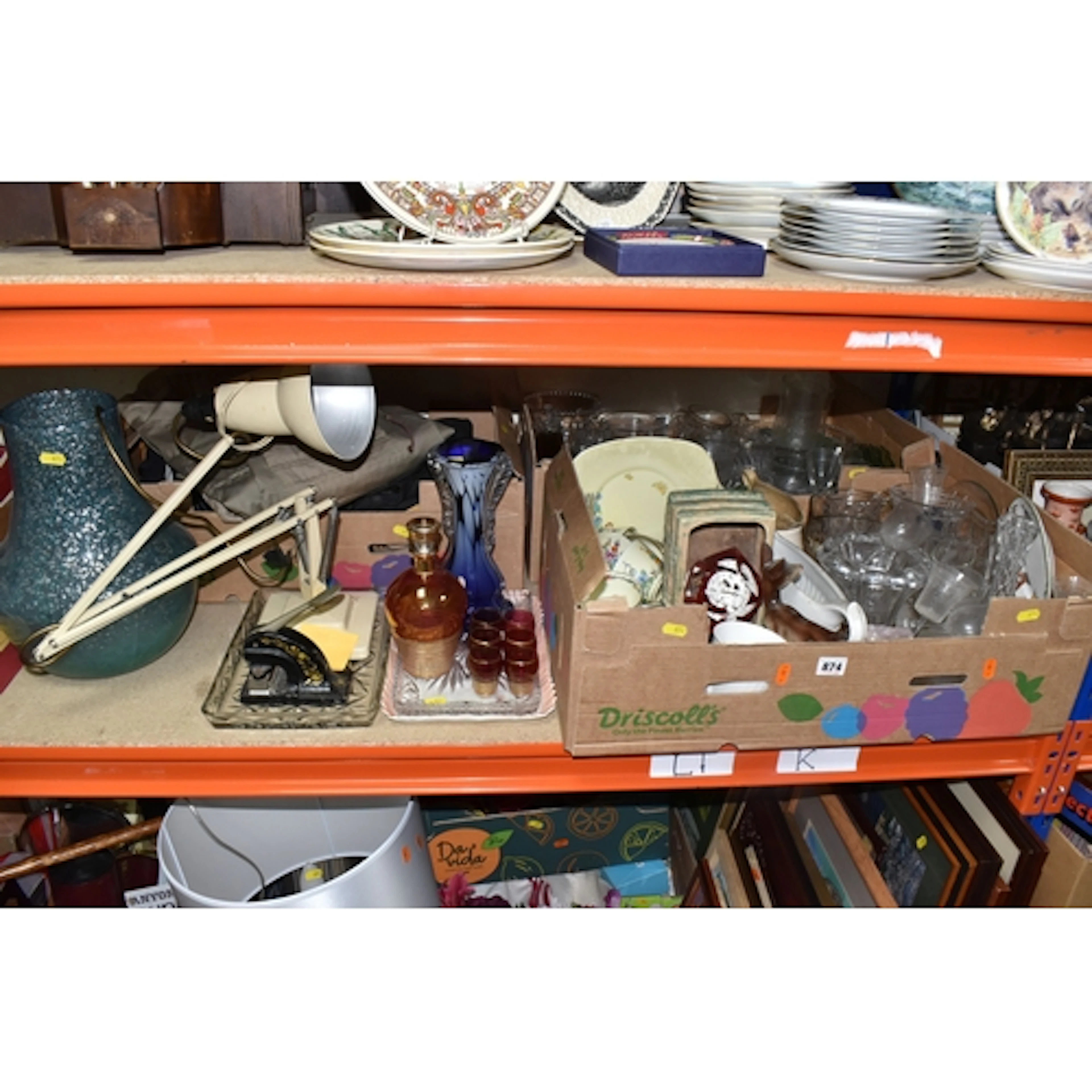 THREE BOXES AND LOOSE MISCELLANEOUS ITEMS, to include a crea...