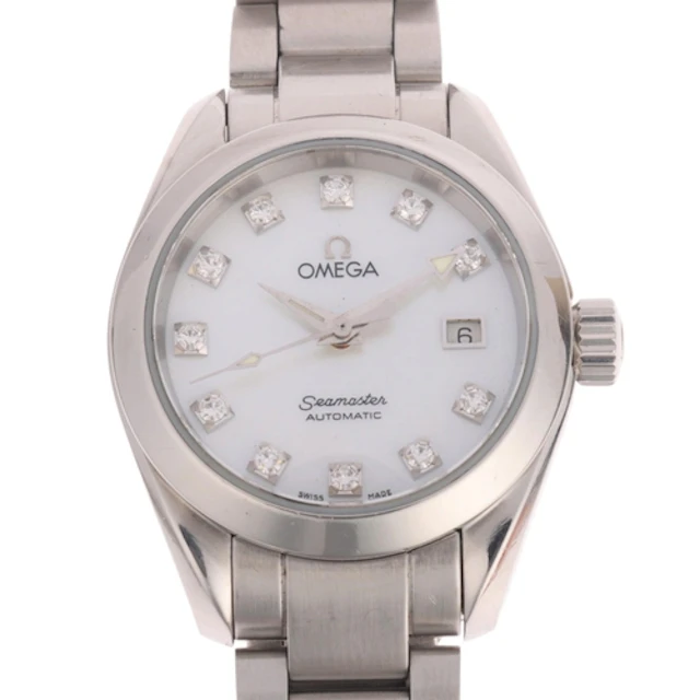 OMEGA - a lady's stainless steel diamond Seamaster Aqua Terr...