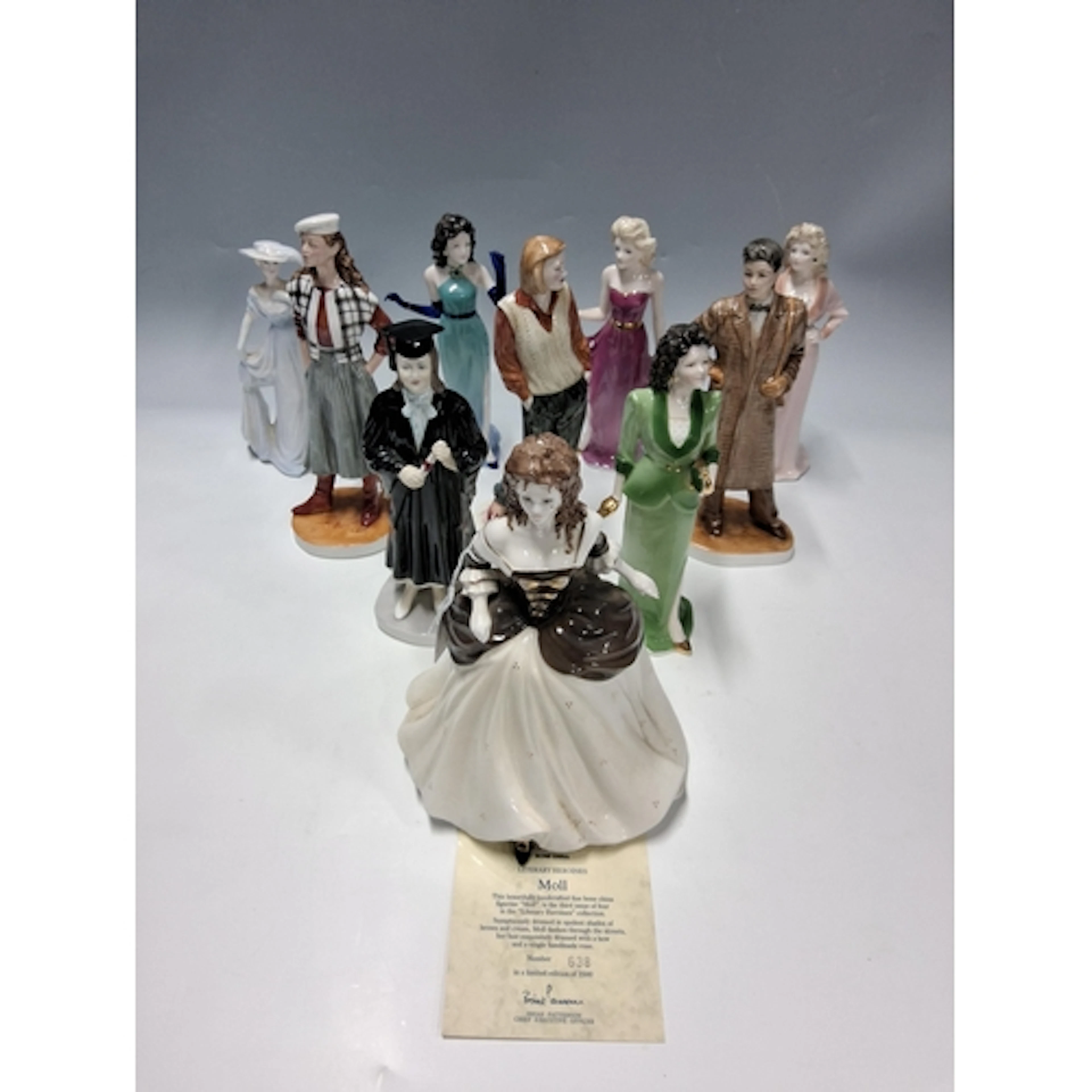 TEN COALPORT PORCELAIN FIGURES comprising 'Marilyn' West End...