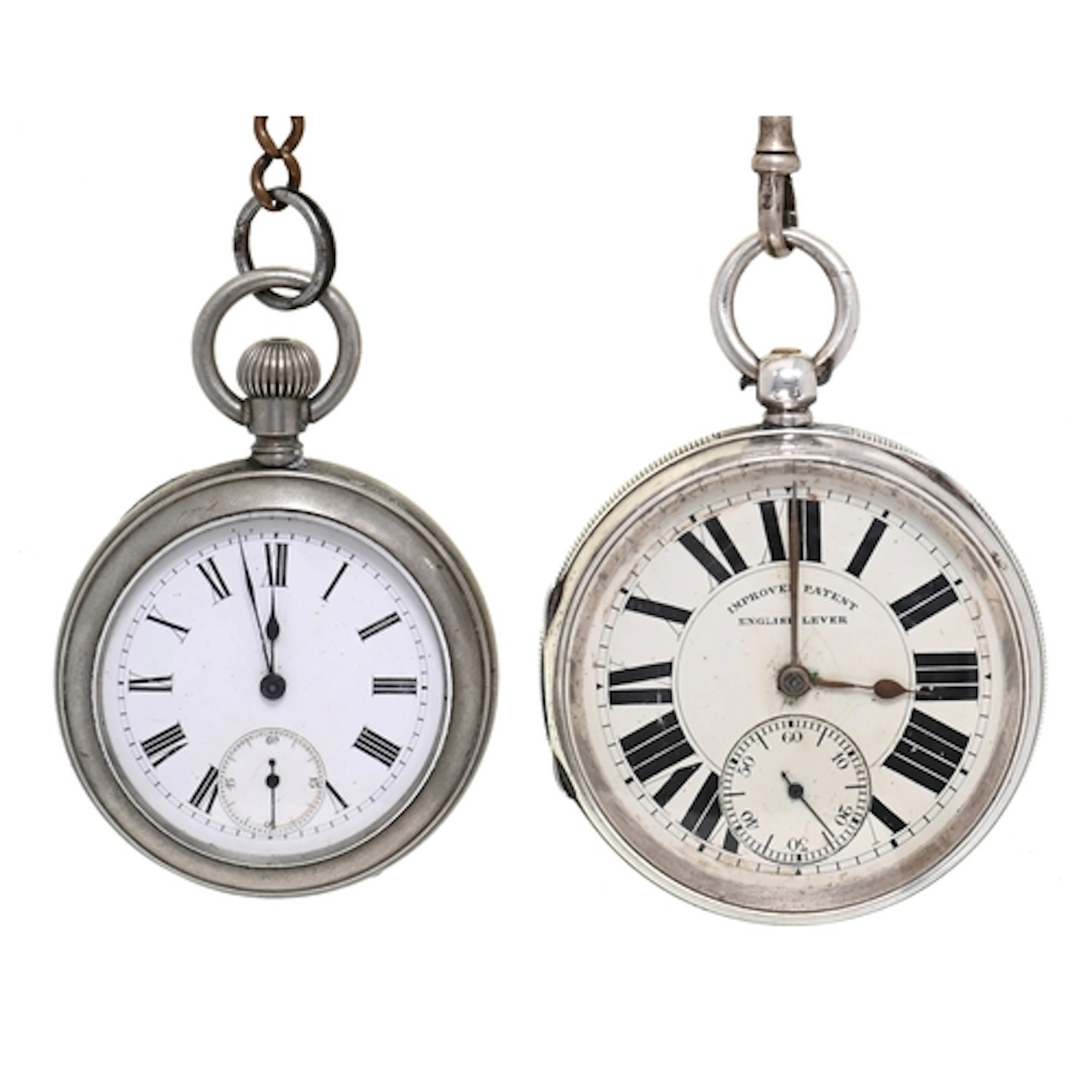 An English silver lever watch, 5.8cm diam, Chester 1900, a ...